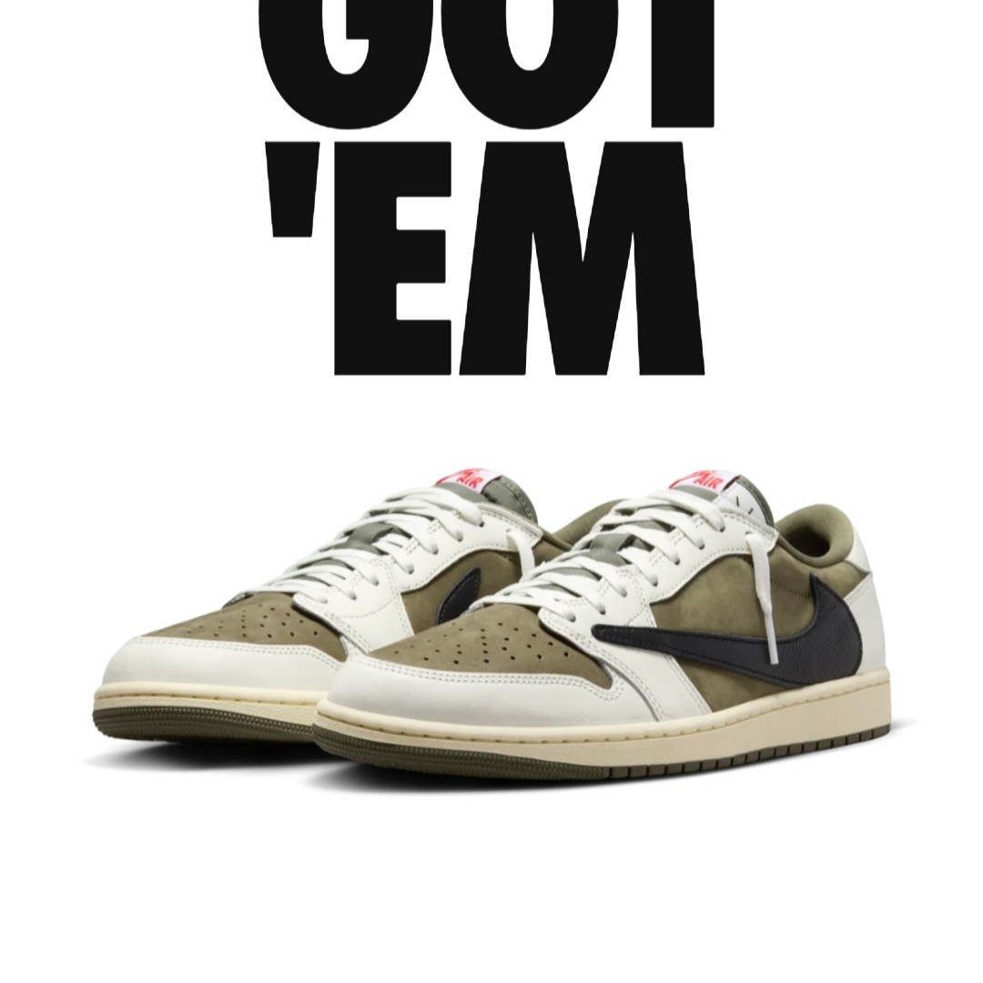 Jordan 1 x Travis Scott Retro Low OG SP Reverse Olive 착용 스타일