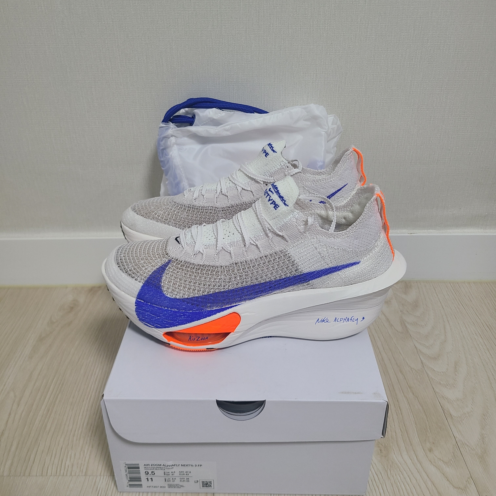 Nike Air Zoom Alphafly Next% 3 Blueprint 착용 스타일