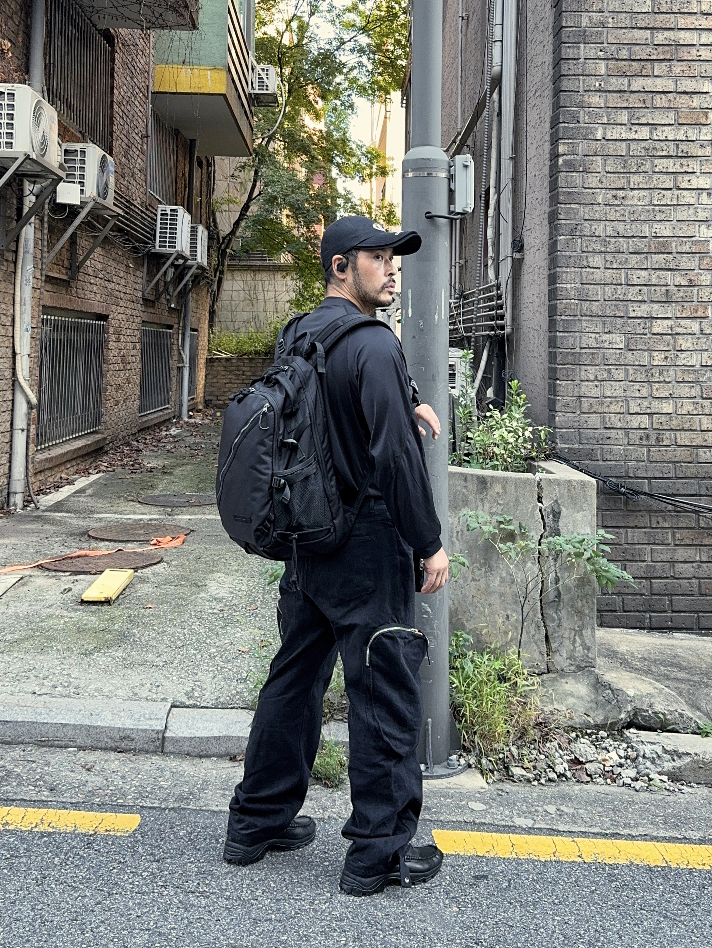 Civision by CSC Double Brim Cap Black, Supreme x Nike ACG Jersey Black - 22FW 착용 스타일 - 3