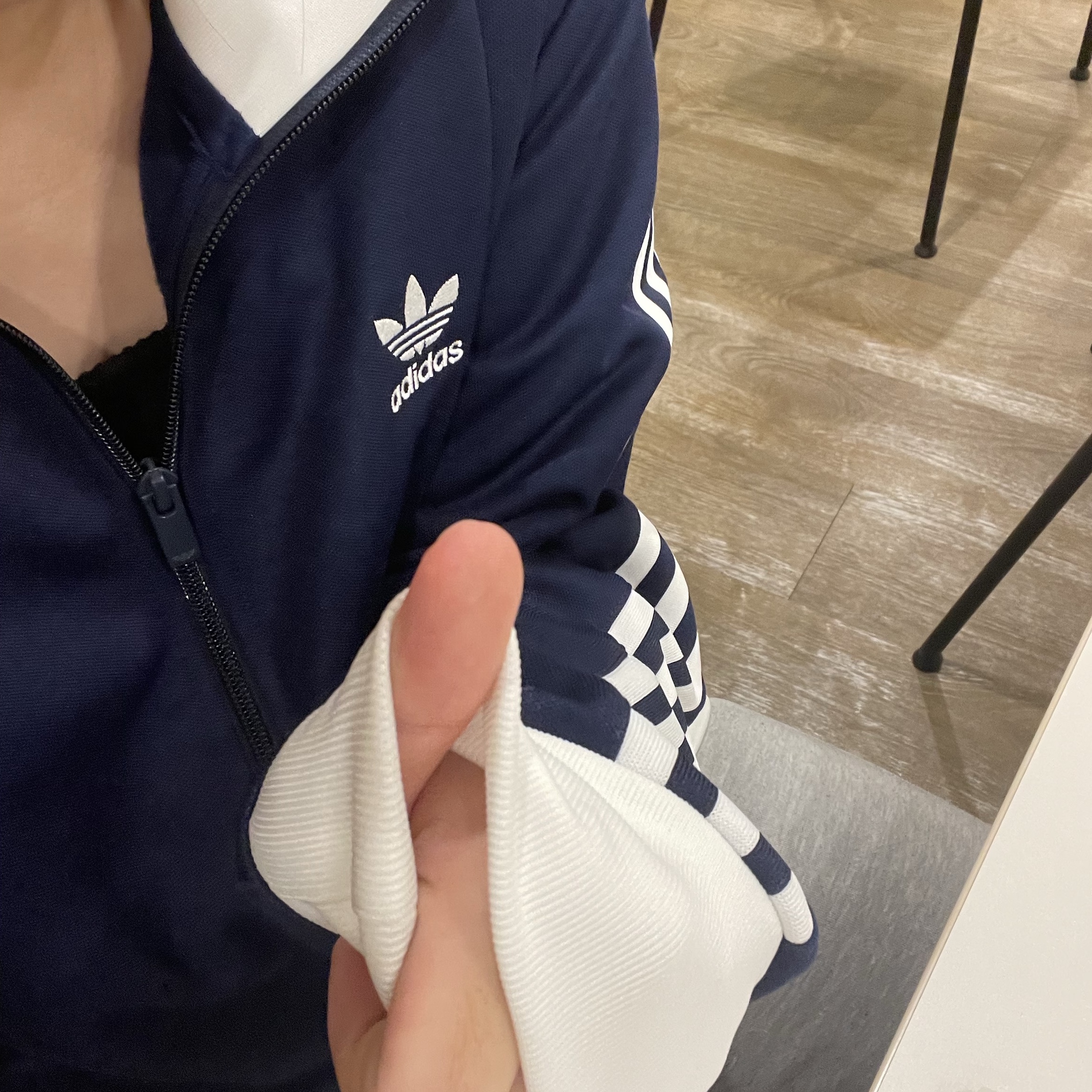Adidas Adicolor Classic Beckenbauer Track Top Night Indigo - KR Sizing 착용 스타일 - 3