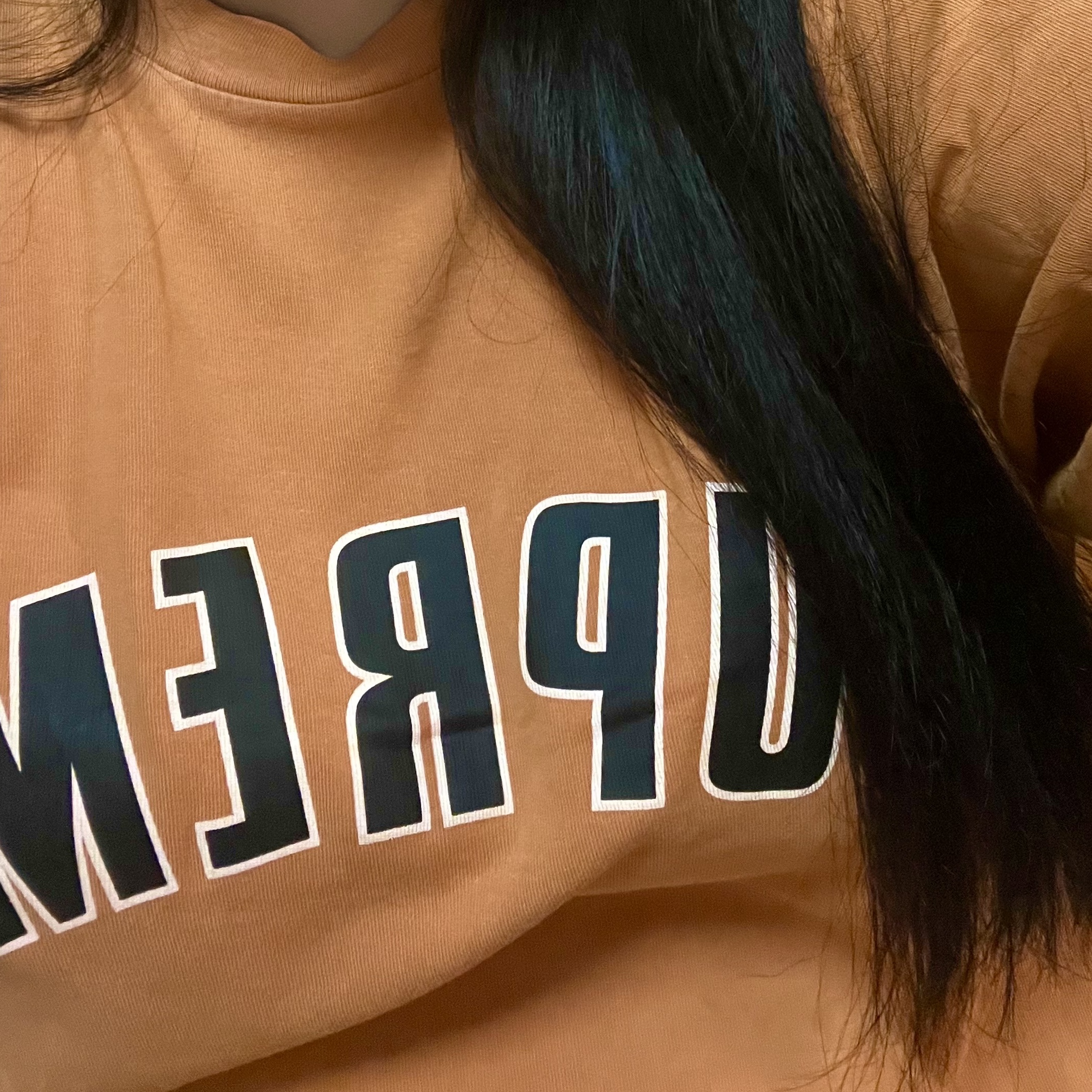 Supreme Cracked Arc S/S Top Orange - 24SS 착용 스타일