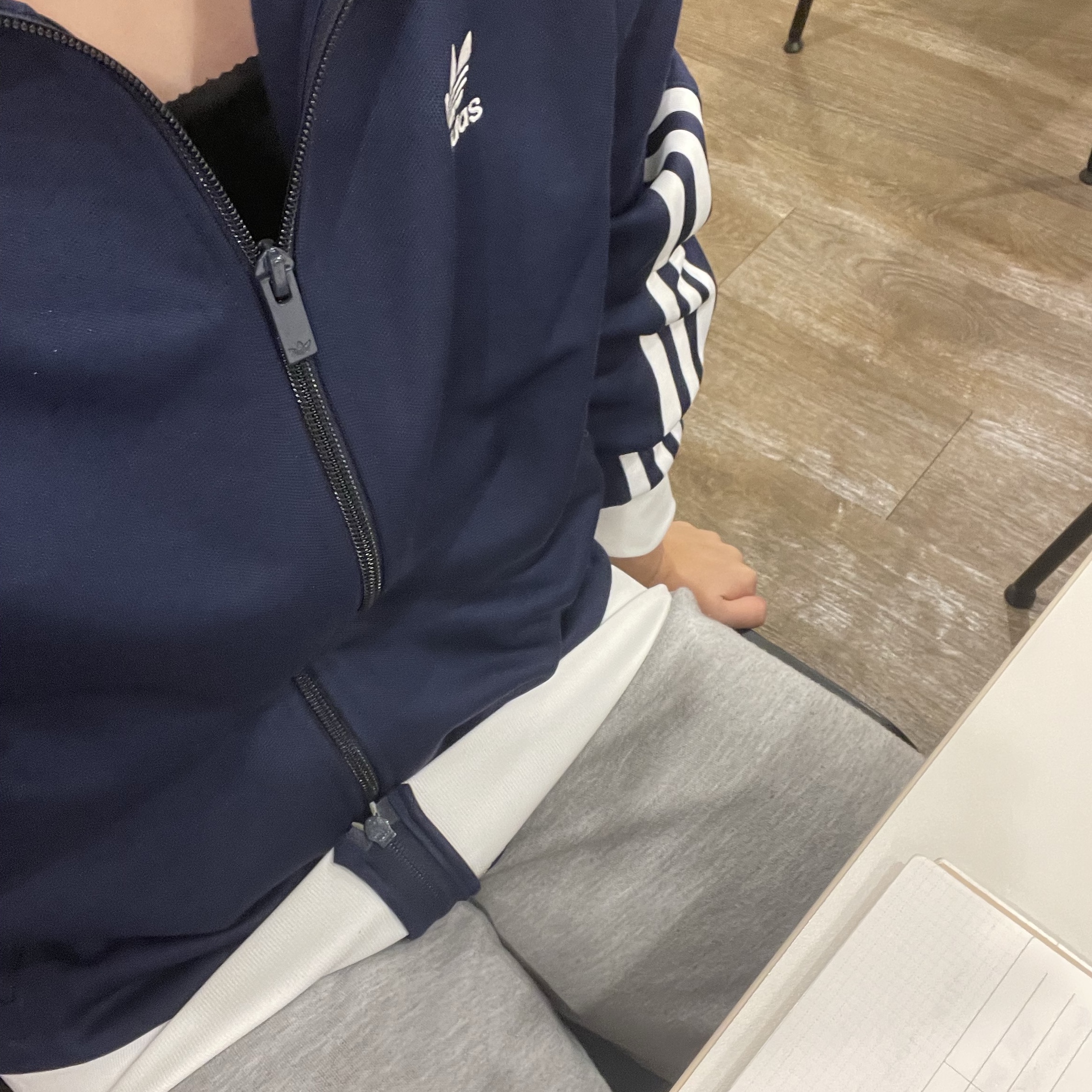 Adidas Adicolor Classic Beckenbauer Track Top Night Indigo - KR Sizing 착용 스타일 - 1