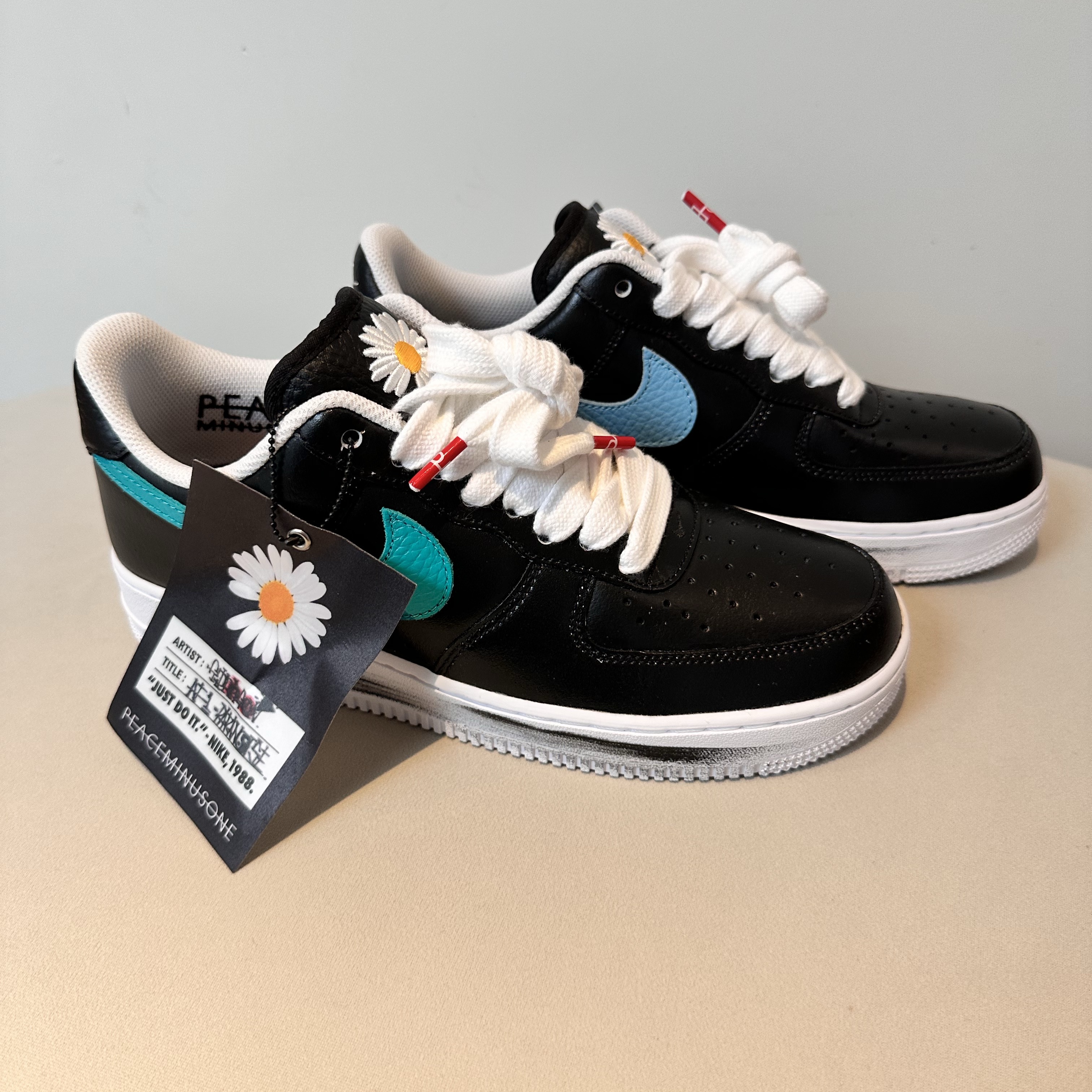 Nike x Peaceminusone Air Force 1 Low Para-Noise 3.0 Black and Multicolor 착용 스타일 - 1