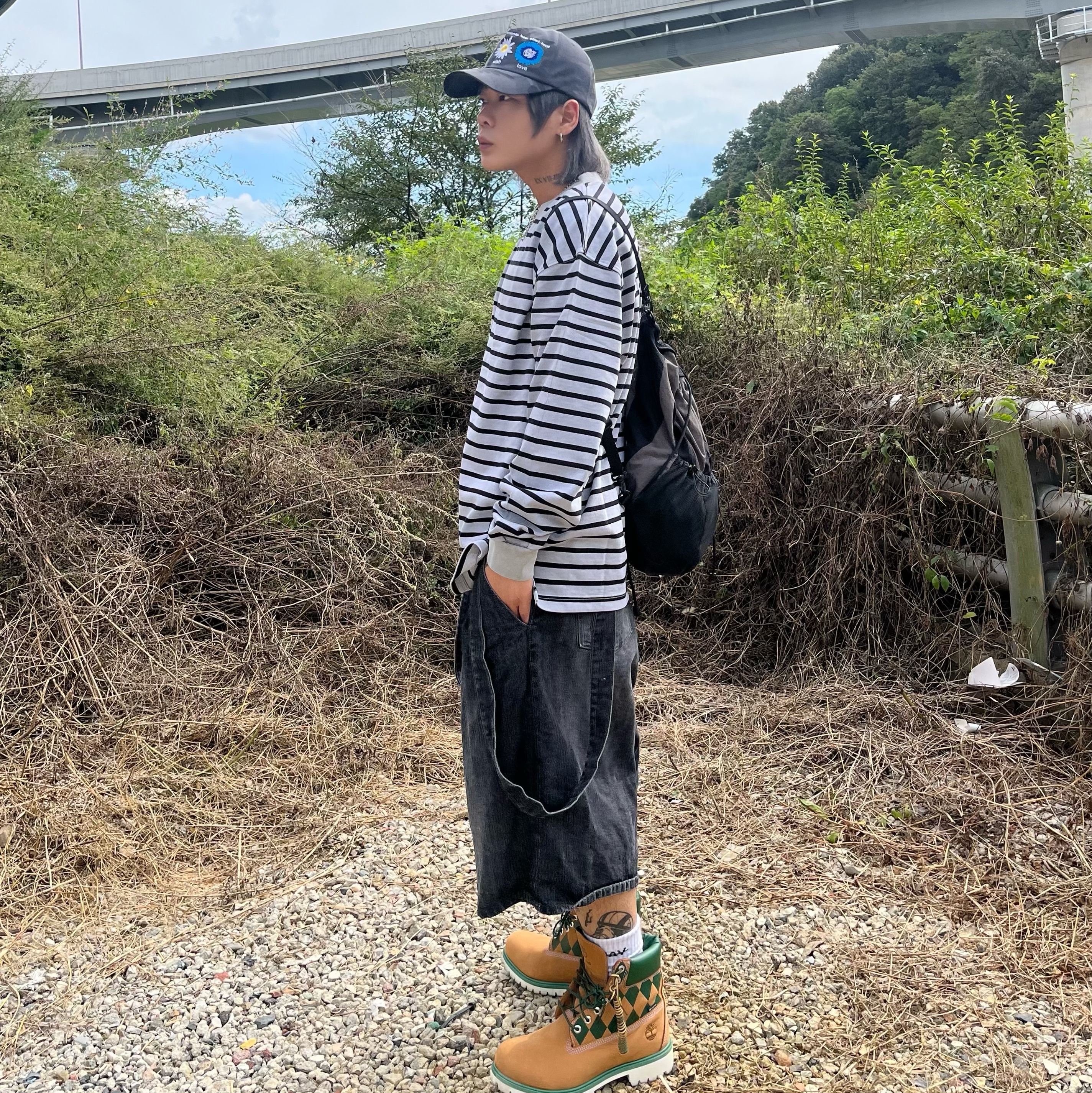 KASINA x Timberland 6 In Premium Vibram GTX Wheat 착용 스타일 - 2
