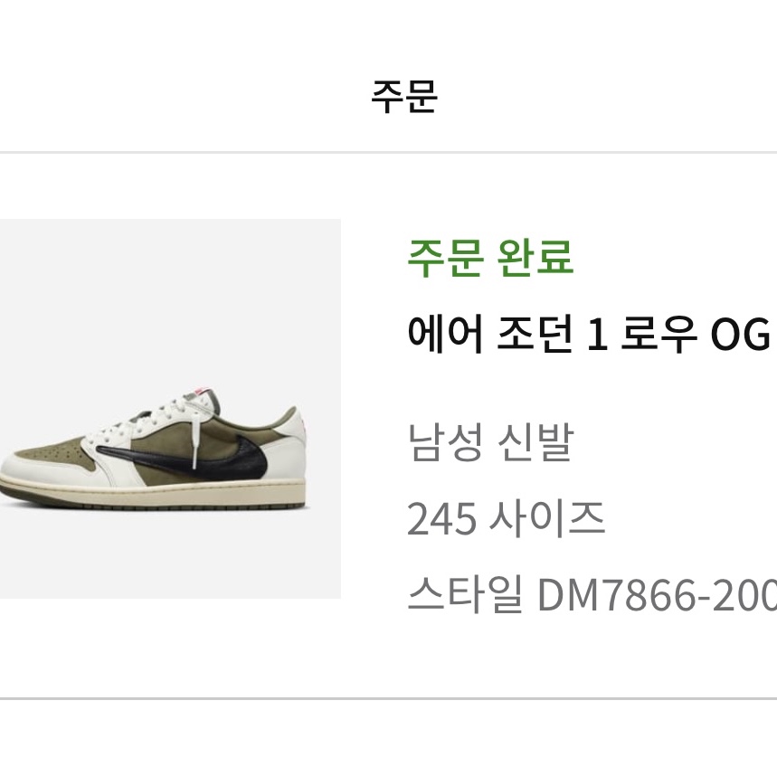 Jordan 1 x Travis Scott Retro Low OG SP Reverse Olive 착용 스타일