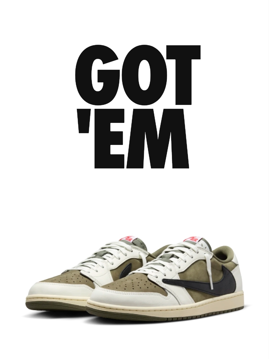 Jordan 1 x Travis Scott Retro Low OG SP Reverse Olive 착용 스타일