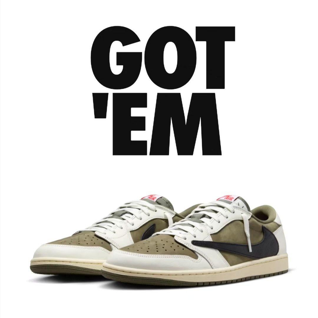 Jordan 1 x Travis Scott Retro Low OG SP Reverse Olive 착용 스타일