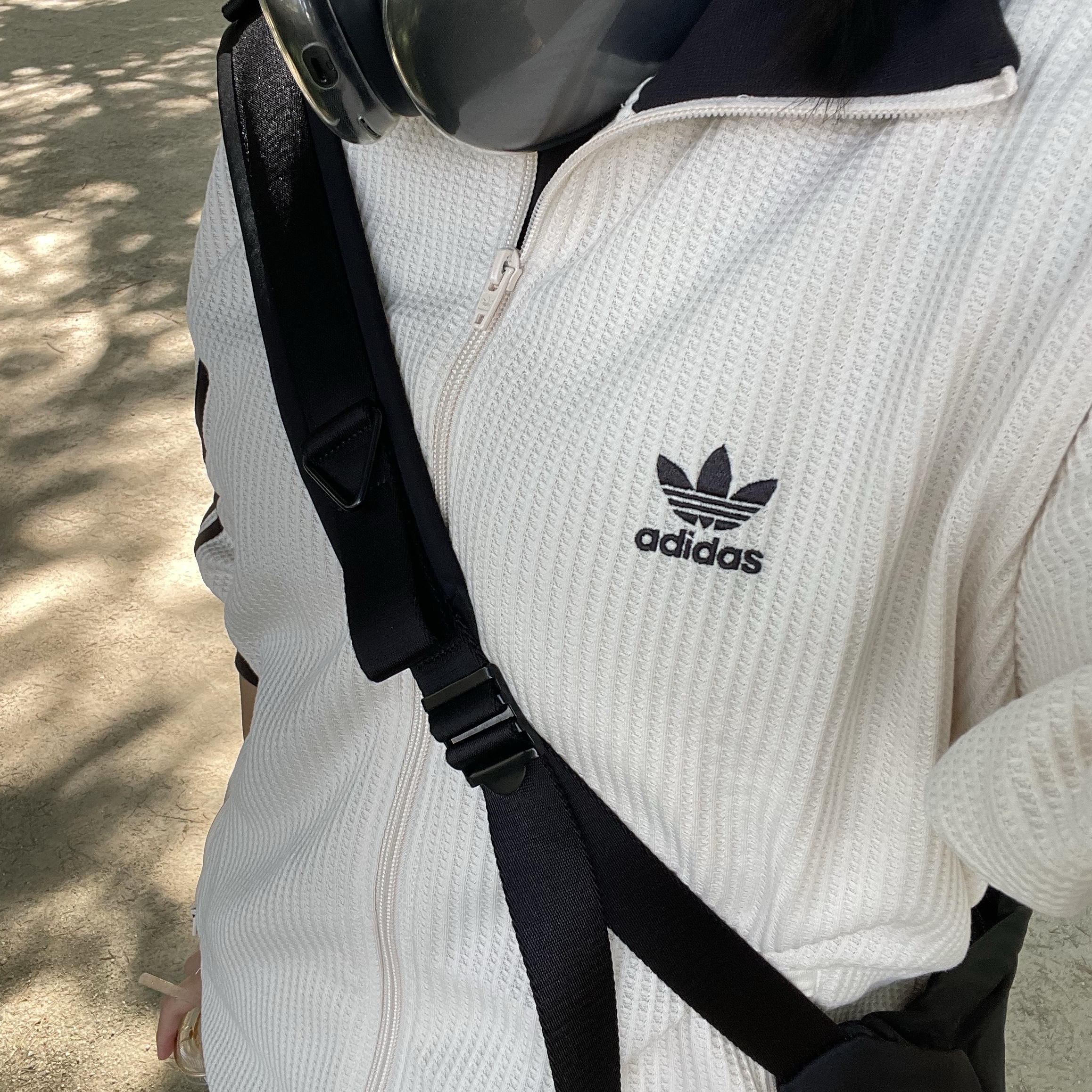 Adidas Waffle Beckenbauer Track Top Wonder White - KR Sizing 착용 스타일
