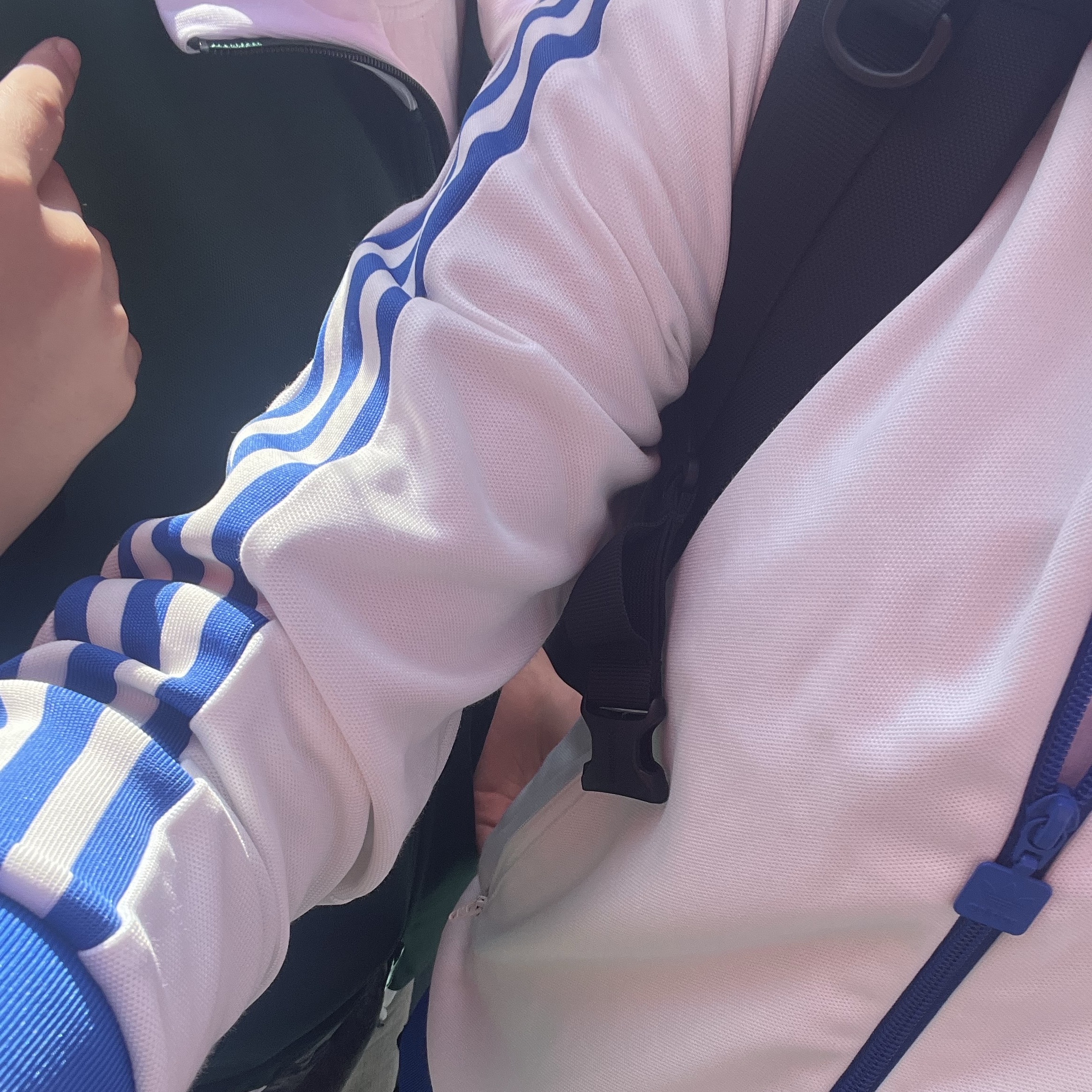(W) Adidas Originals Beckenbauer Track Top Cloud White - KR Sizing 착용 스타일 - 2