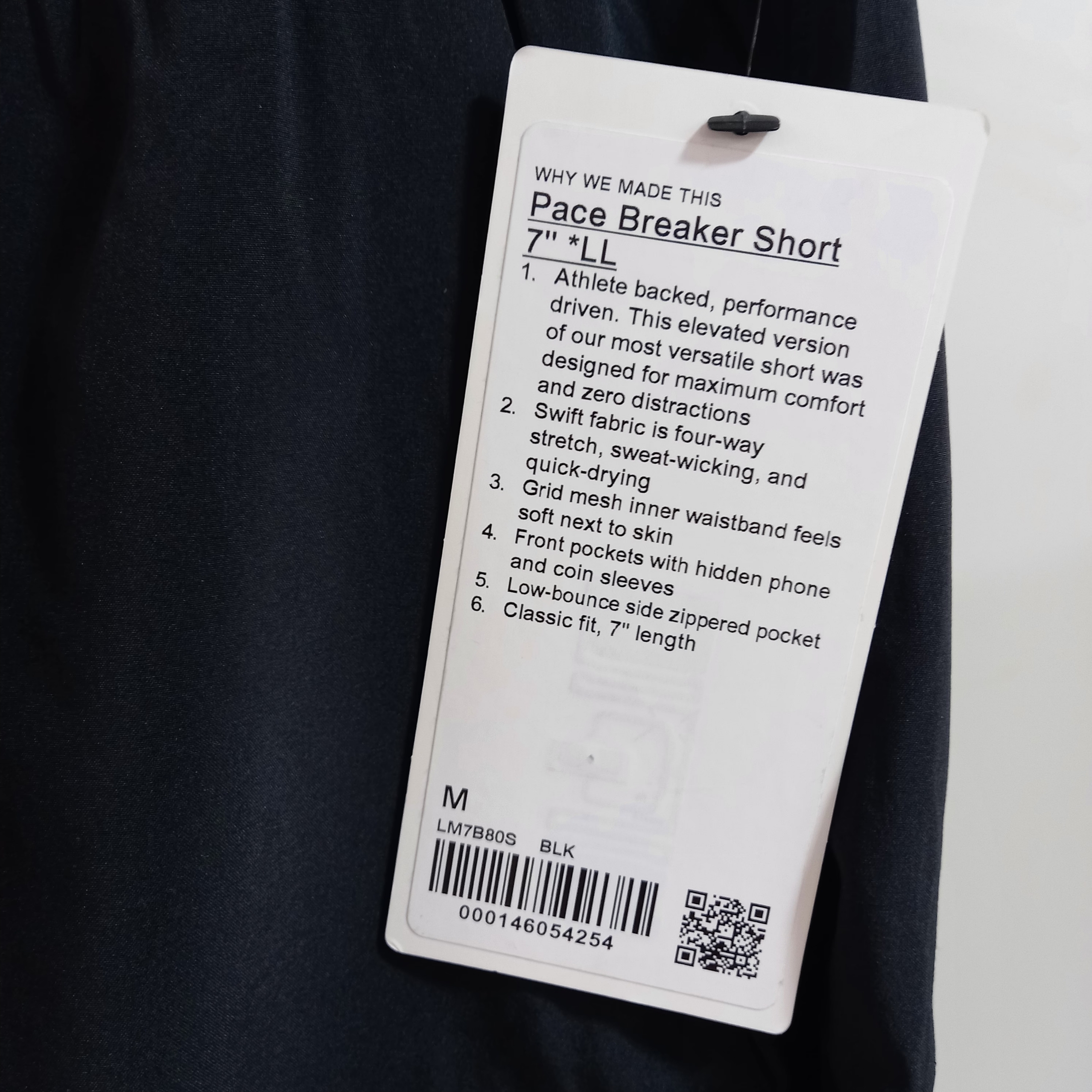 Lululemon Pace Breaker Linerless Shorts 7 Inch Black 착용 스타일 - 6