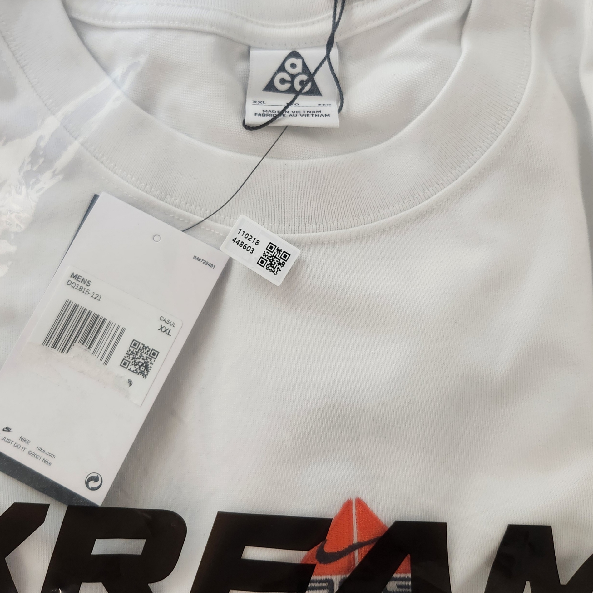 Nike ACG LBR Lungs T-Shirt Summit White - US/EU 착용 스타일