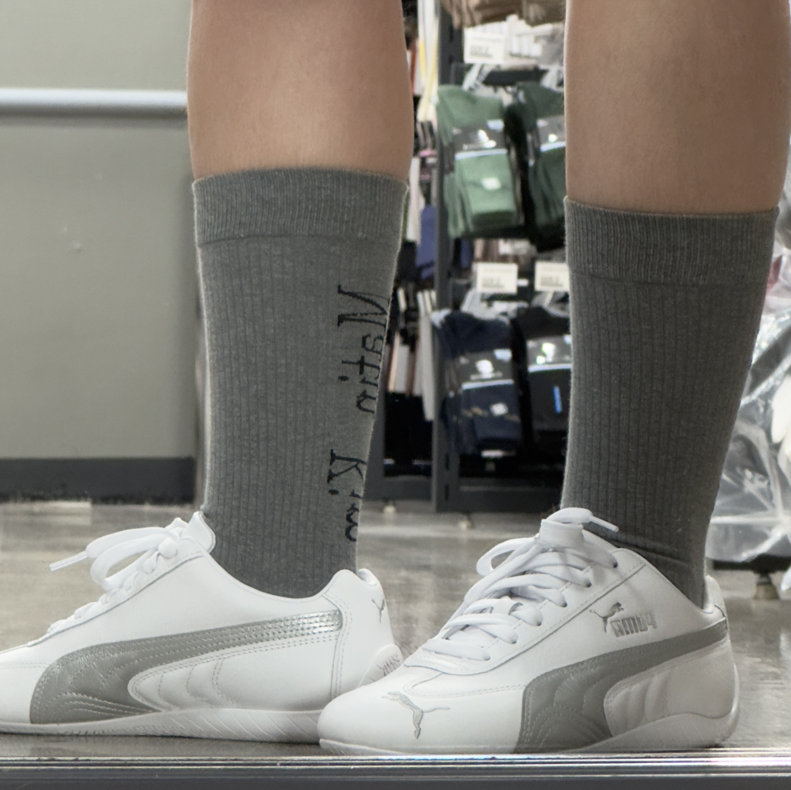 Puma Speedcat Lth White Silver 착용 스타일