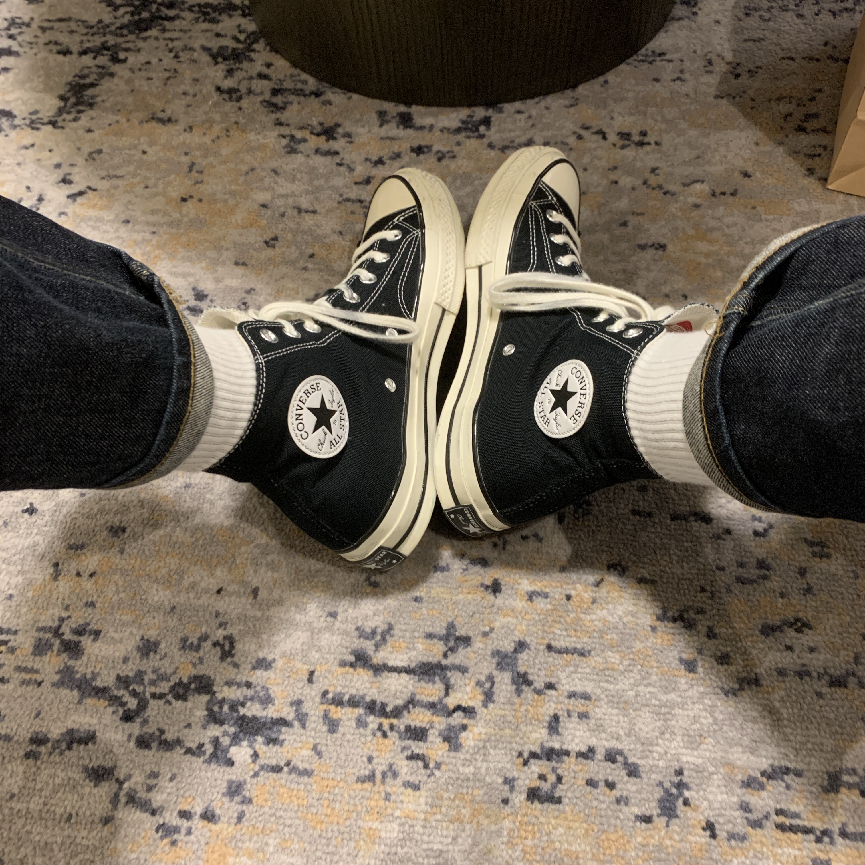 Converse Chuck 70 Hi Black 착용 스타일