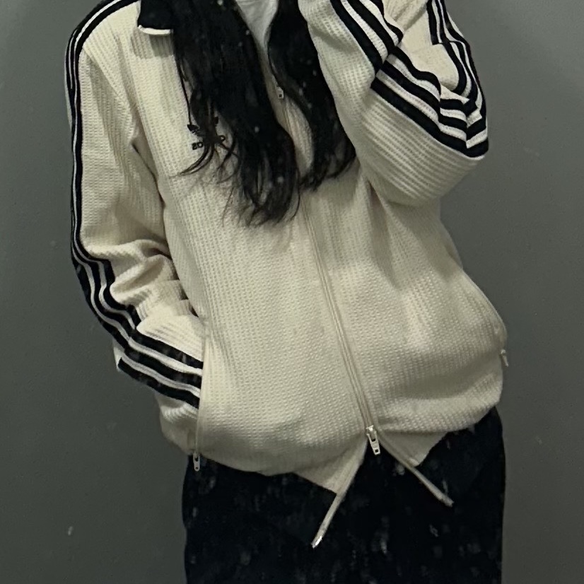 Adidas Waffle Beckenbauer Track Top Wonder White - KR Sizing 착용 스타일