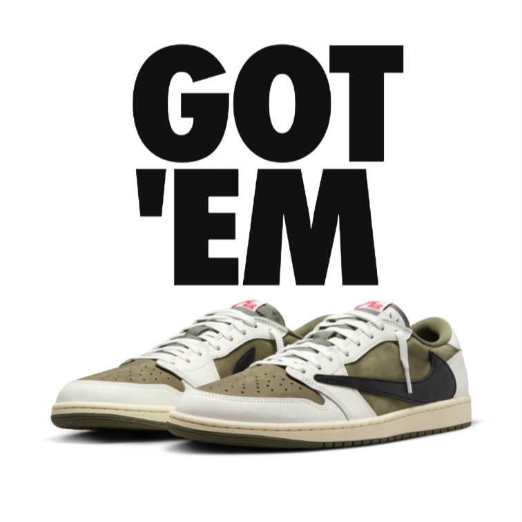 Jordan 1 x Travis Scott Retro Low OG SP Reverse Olive 착용 스타일
