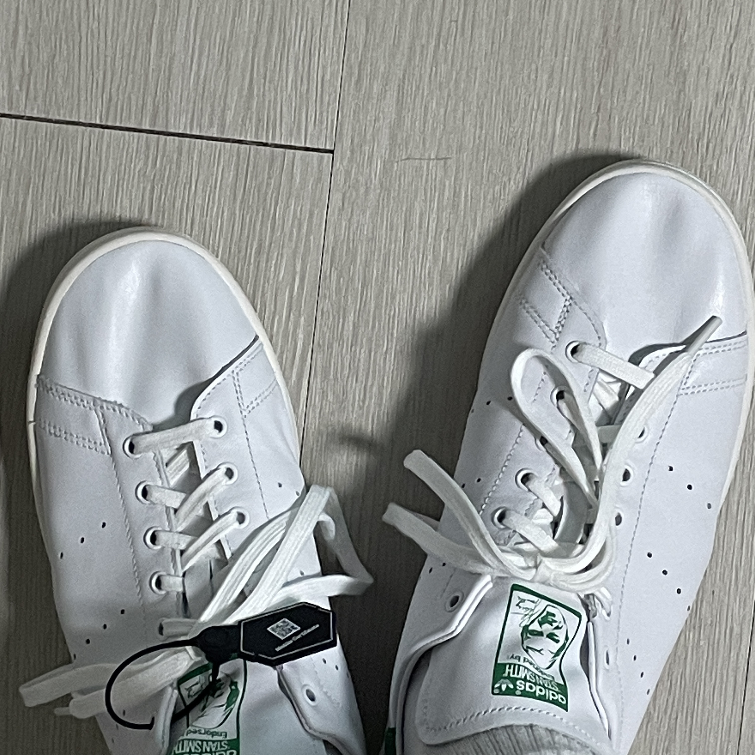 Adidas Stan Smith Decon Cloud White Green 착용 스타일 - 2
