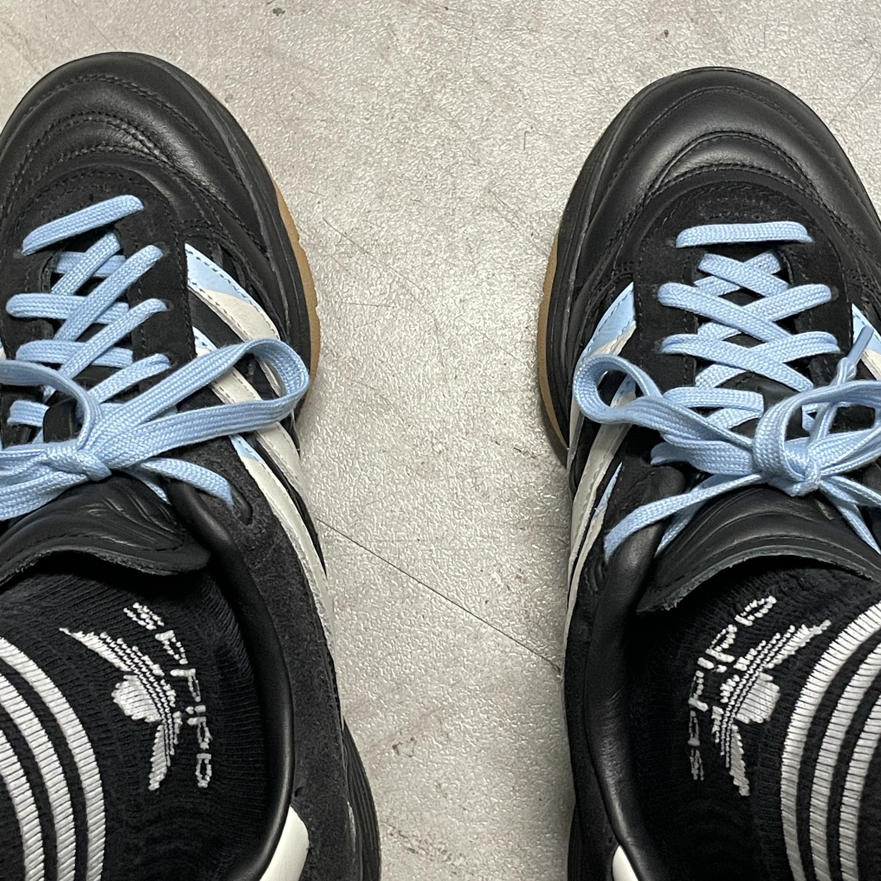 Adidas x Atmos Predator Mundial Crystal White Core Black 착용 스타일