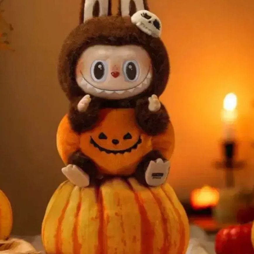 Pop Mart Labubu Halloween Party Series Pumpkin Toy Keyring 착용 스타일 - 2