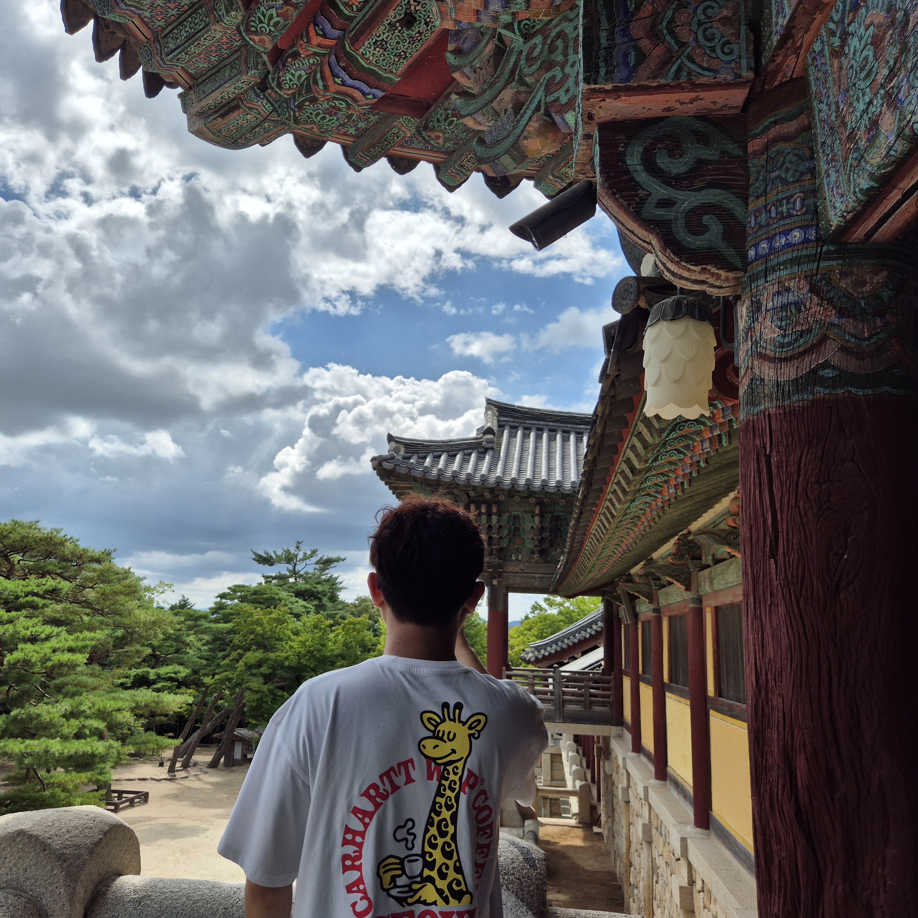 Carhartt WIP Giraffe Graphic T-Shirt White - Lotte World Mall Exclusive 착용 스타일