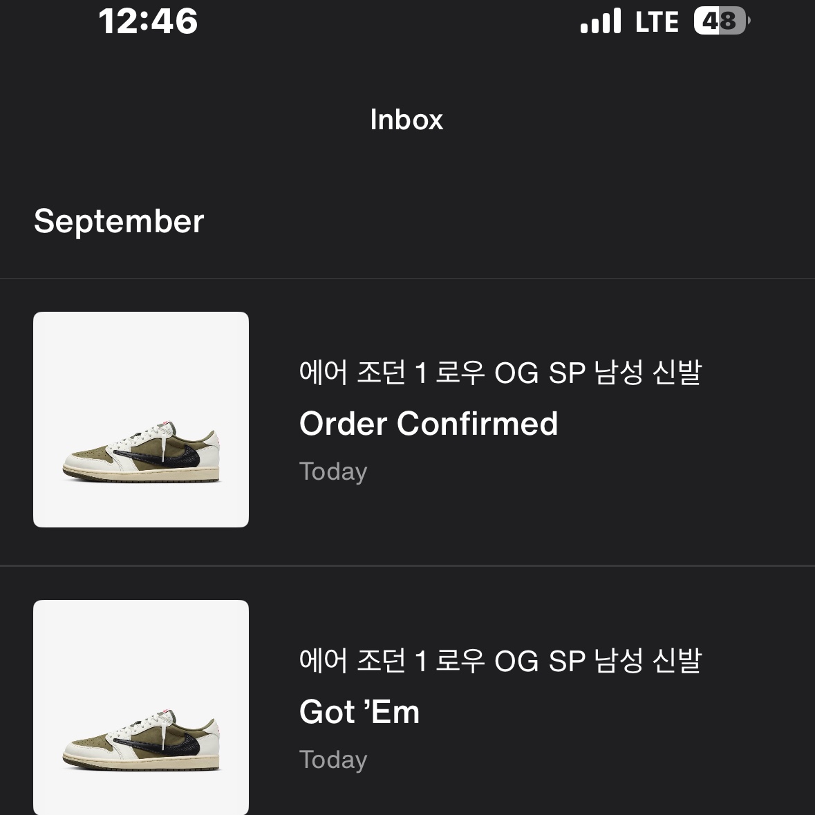 Jordan 1 x Travis Scott Retro Low OG SP Reverse Olive 착용 스타일