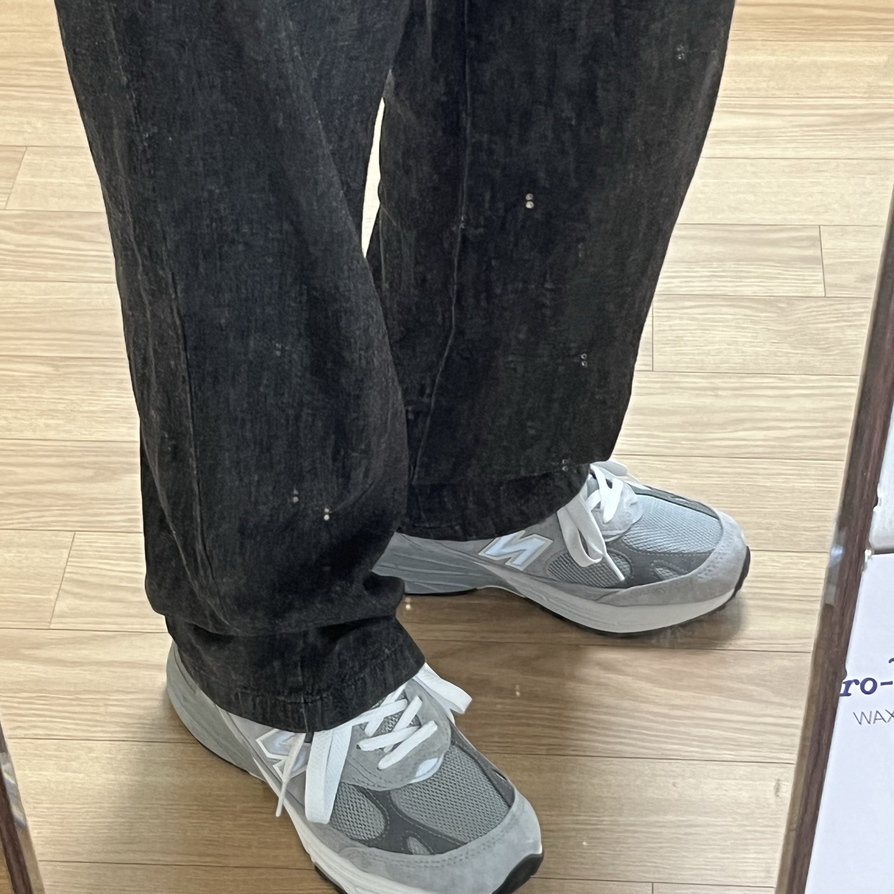 New Balance 993 Made in USA Grey - D Standard 착용 스타일 - 2