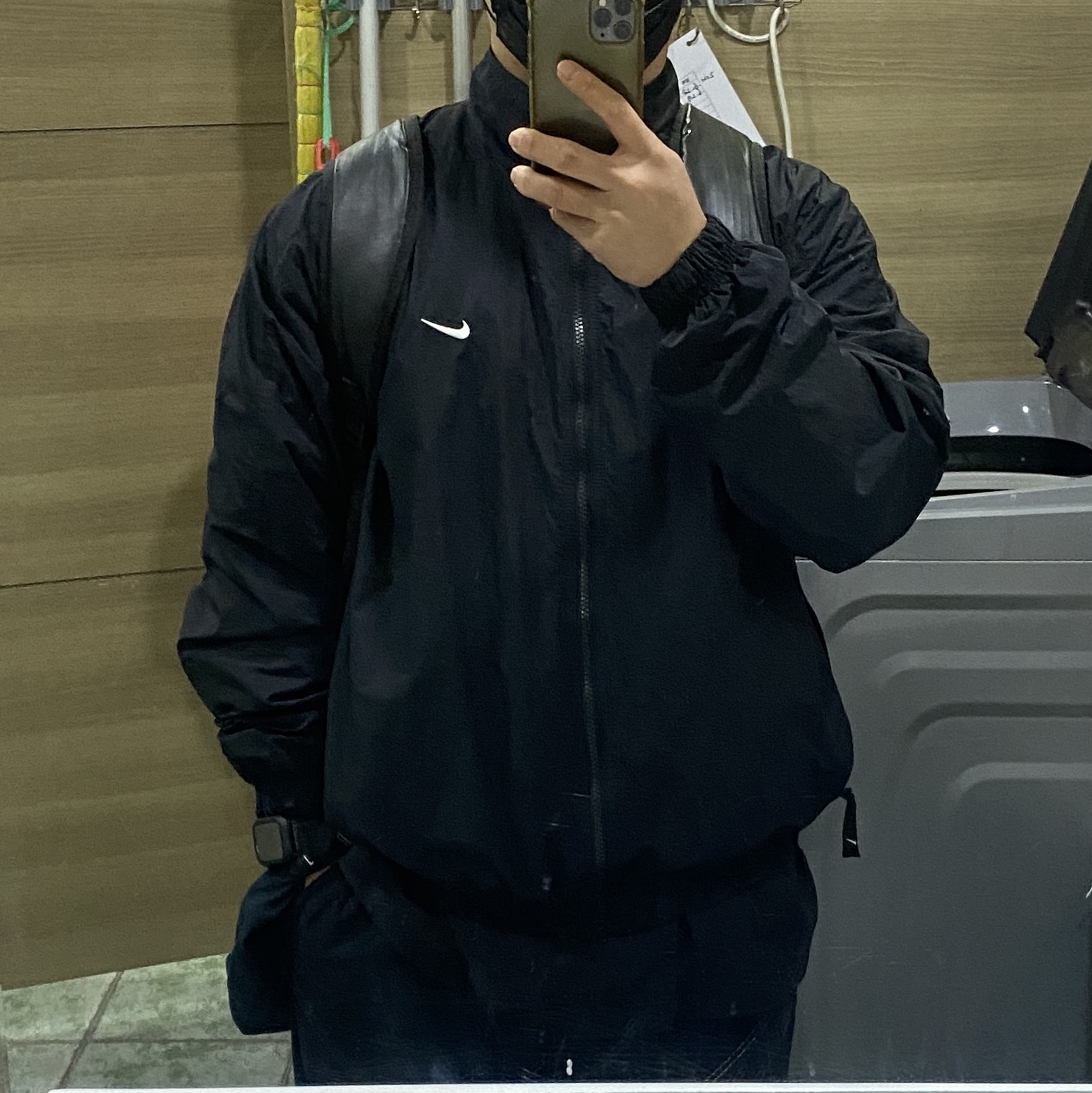 Nike NRG Solo Swoosh Woven Track Jacket Black - Asia 착용 스타일