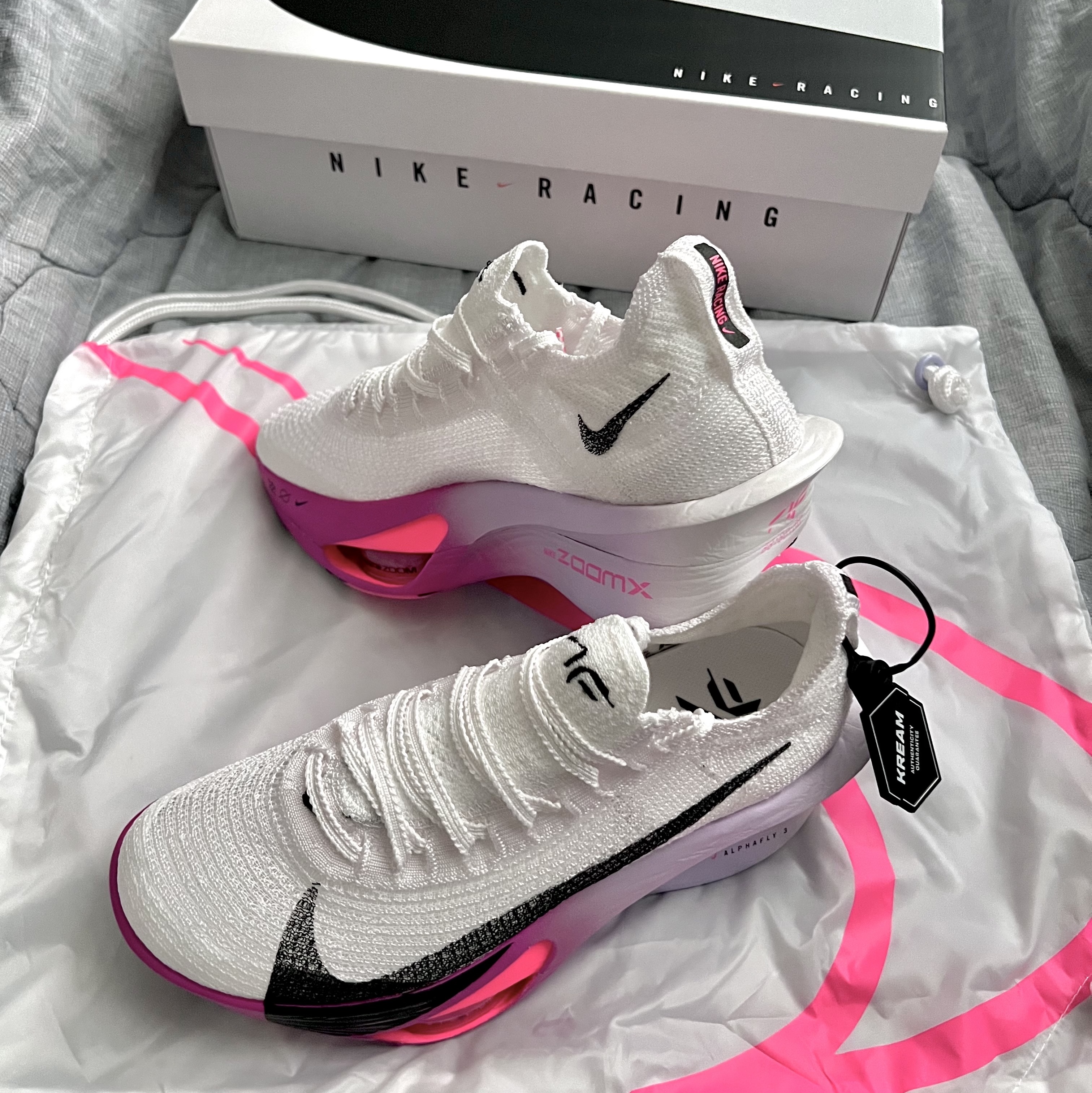(W) Nike Air Zoom Alphafly Next% 3 Hyper Pink 착용 스타일