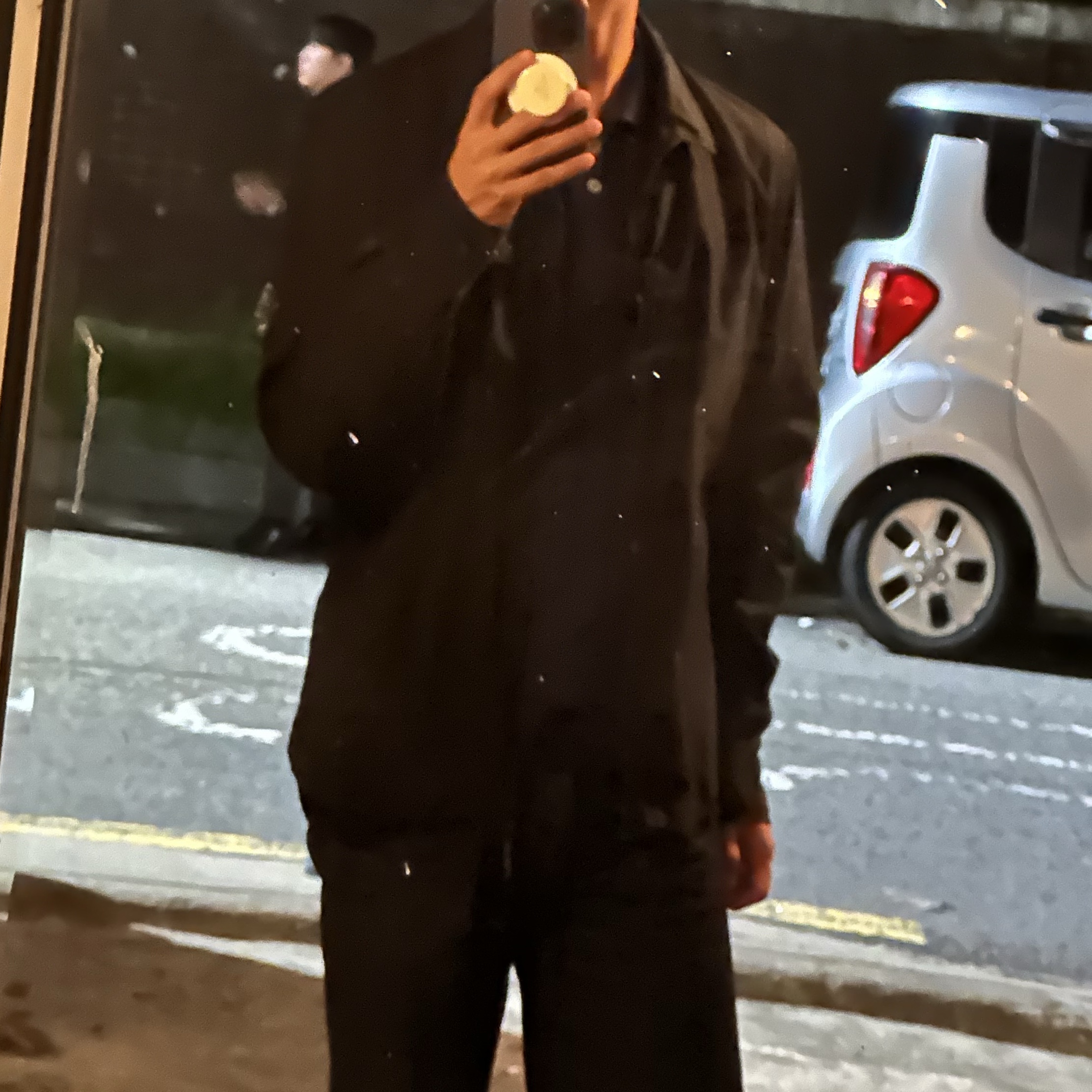 C.P. Company Gabardine Zipped Shirt Black - 23SS 착용 스타일