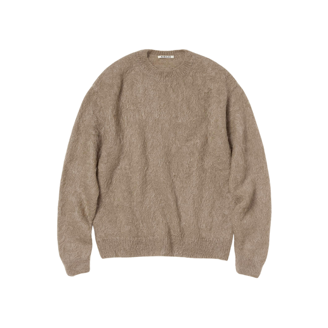 Auralee Brushed Super Kid Mohair Knit P/O Gray Beige 상세 이미지 1