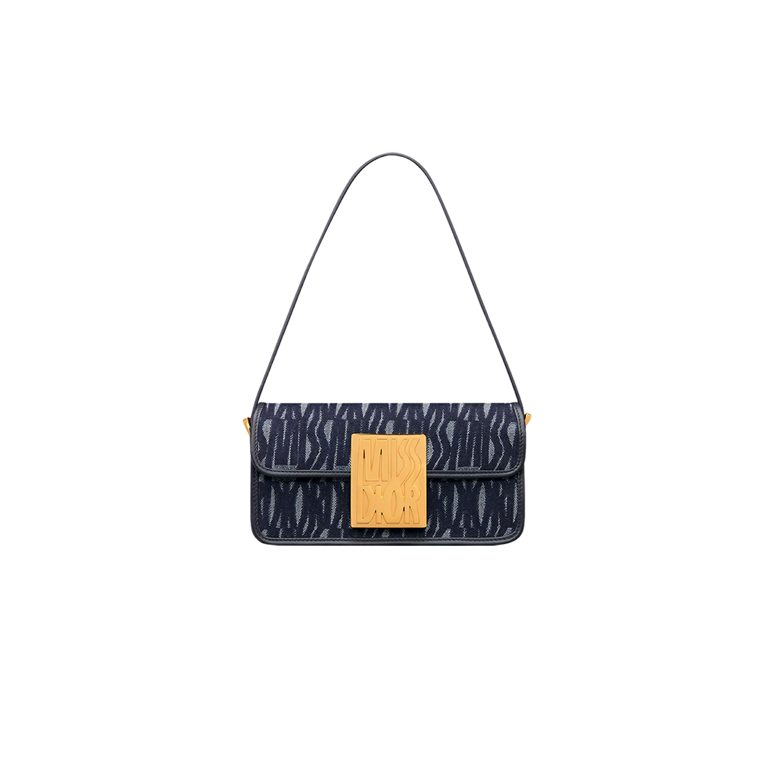 Dior Miss Flap Bag Blue Miss Dior Allover Denim 상세 이미지 1