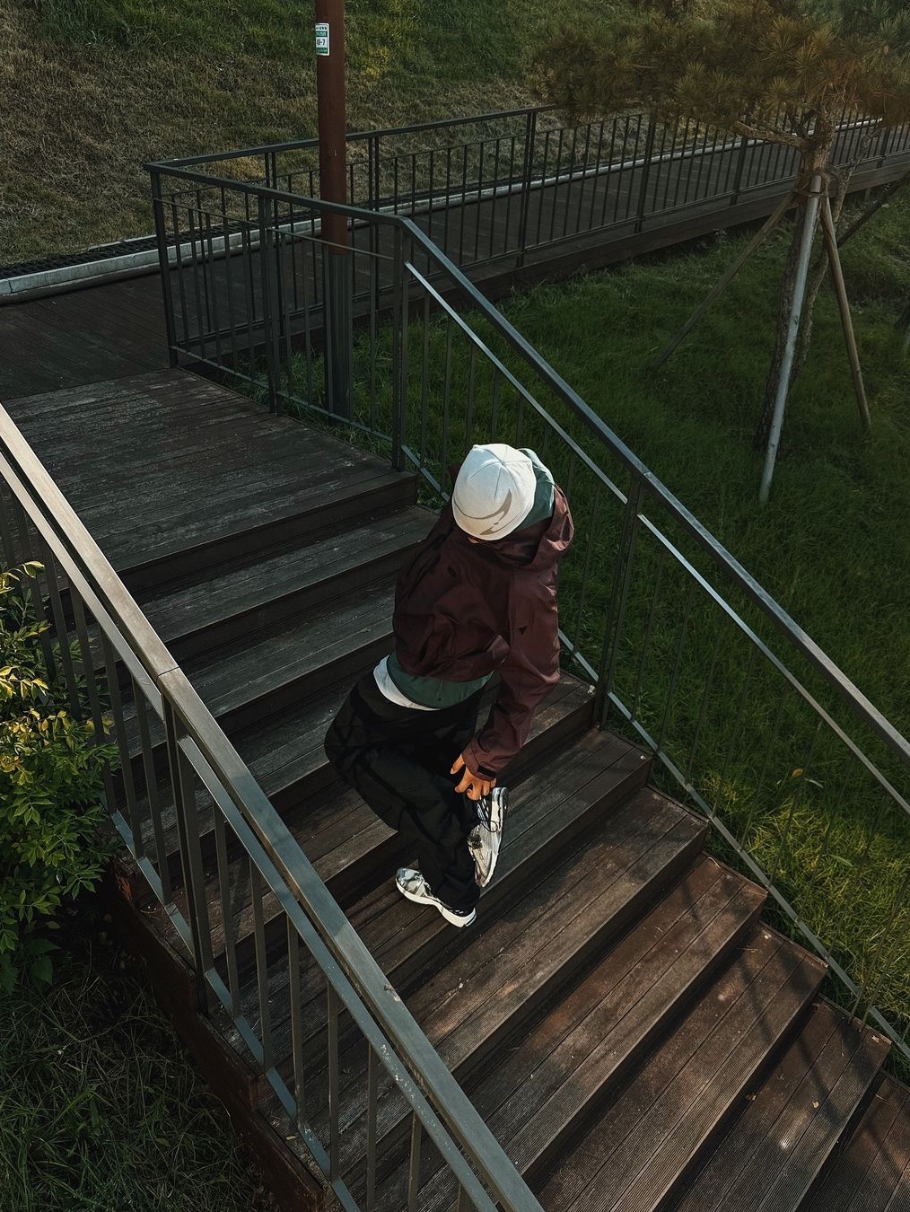 BLR Curved Logo Beanie Black, BLR Curved Logo Beanie Ivory 착용 스타일
