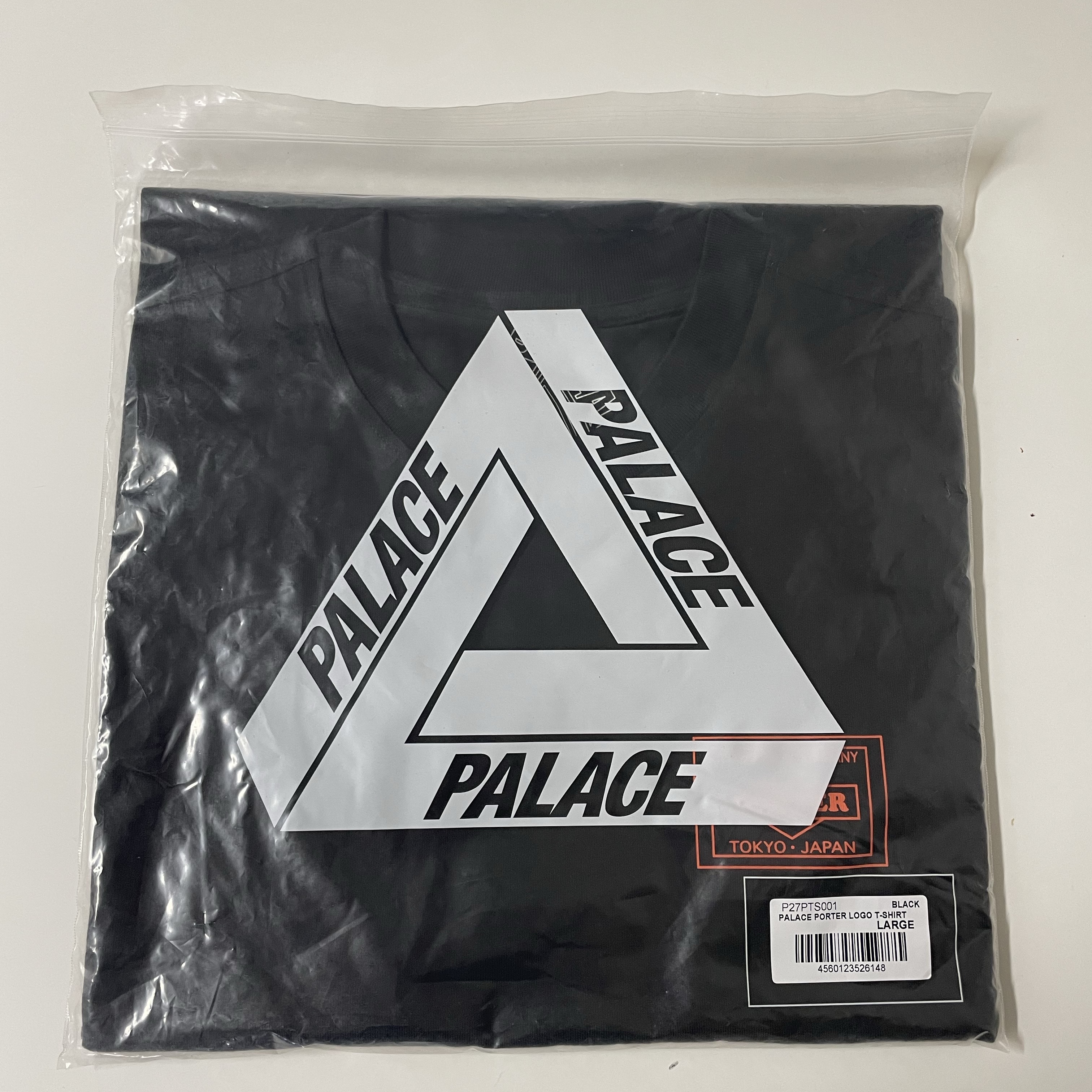Palace x Porter T-Shirt Black - 24FW 착용 스타일