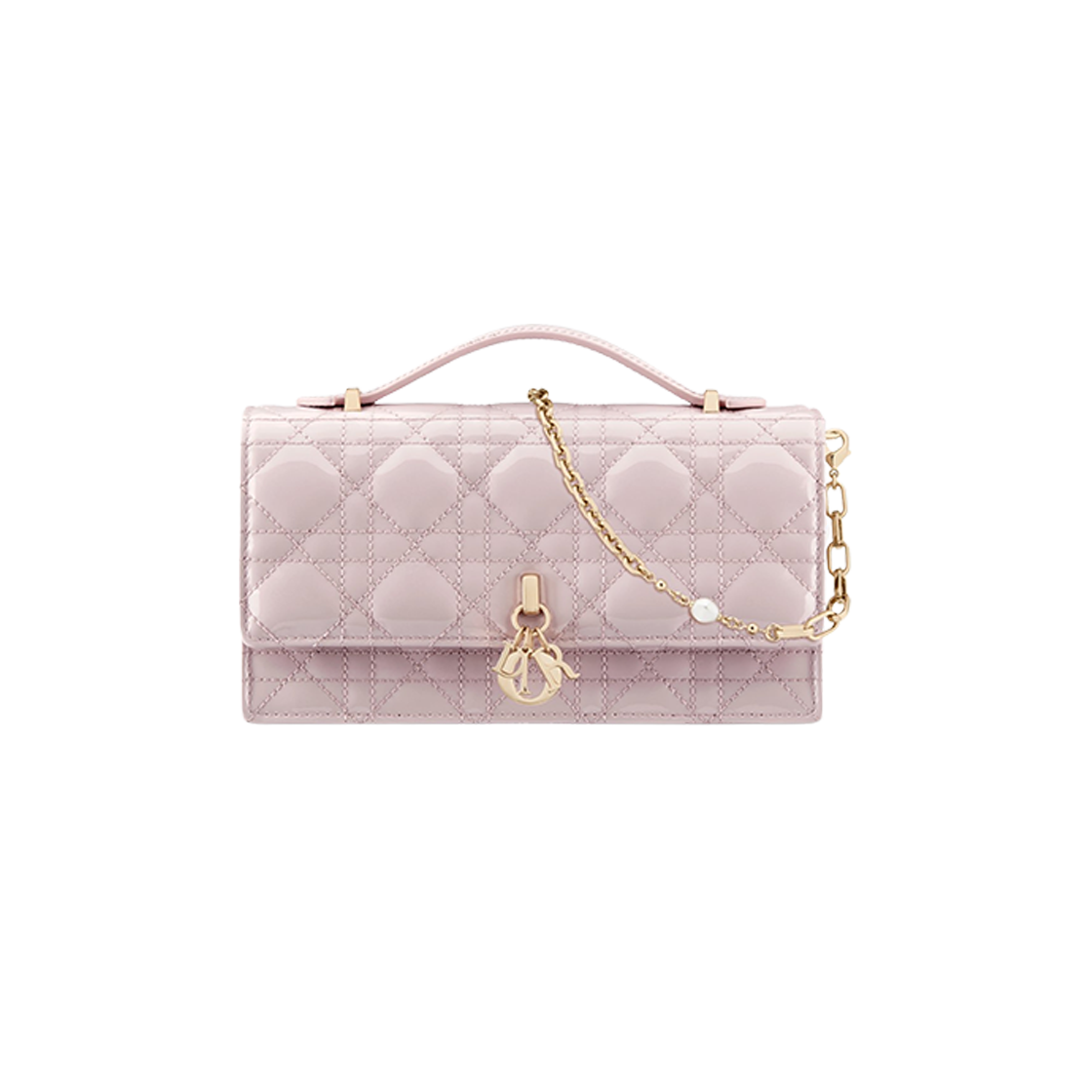 Dior My Mini Bag Pale Pink Patent Cannage Calfskin 상세 이미지 1