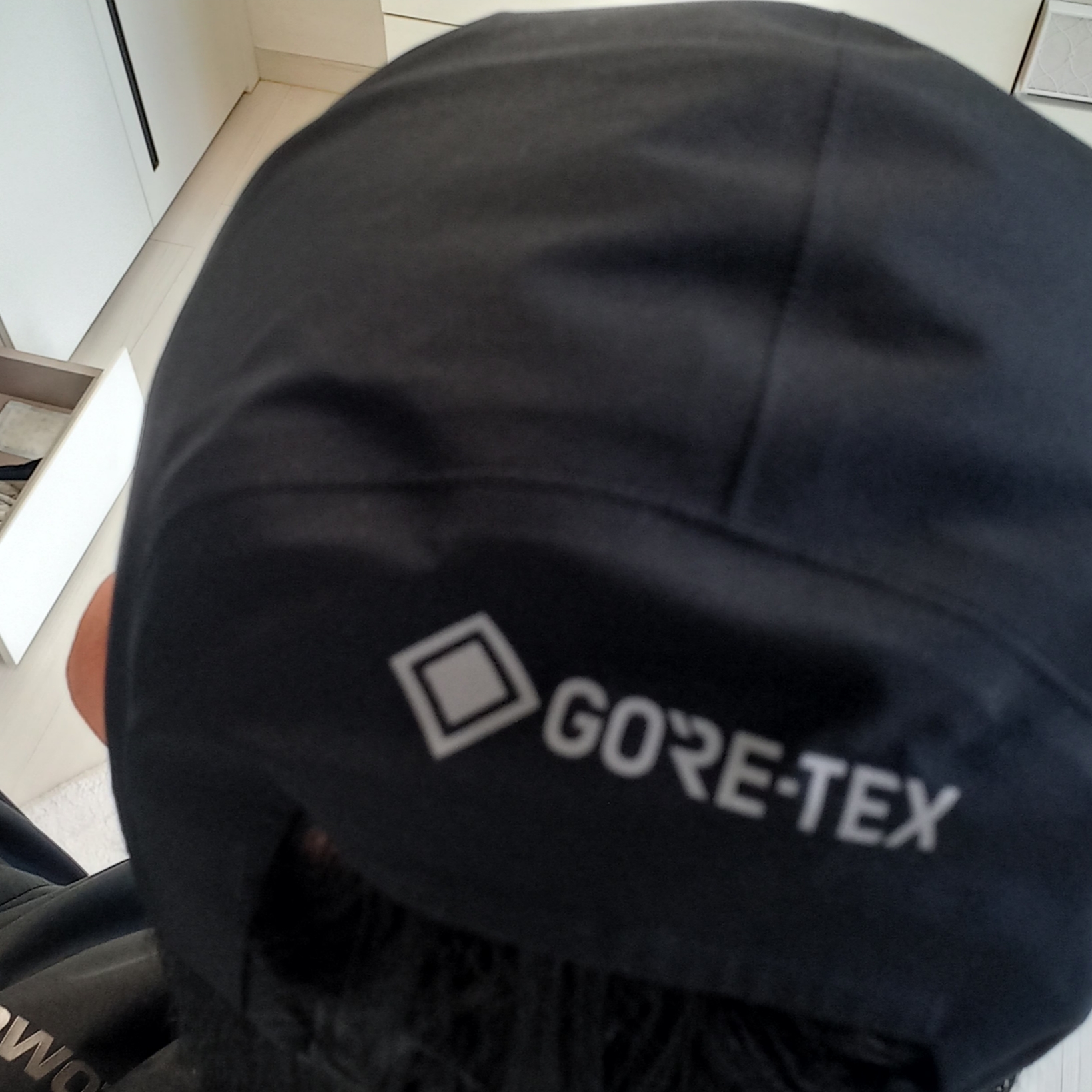 Arc'teryx Gore 5 Panel Cap Black, Arc'teryx Squamish Hoody Black 착용 스타일 - 4