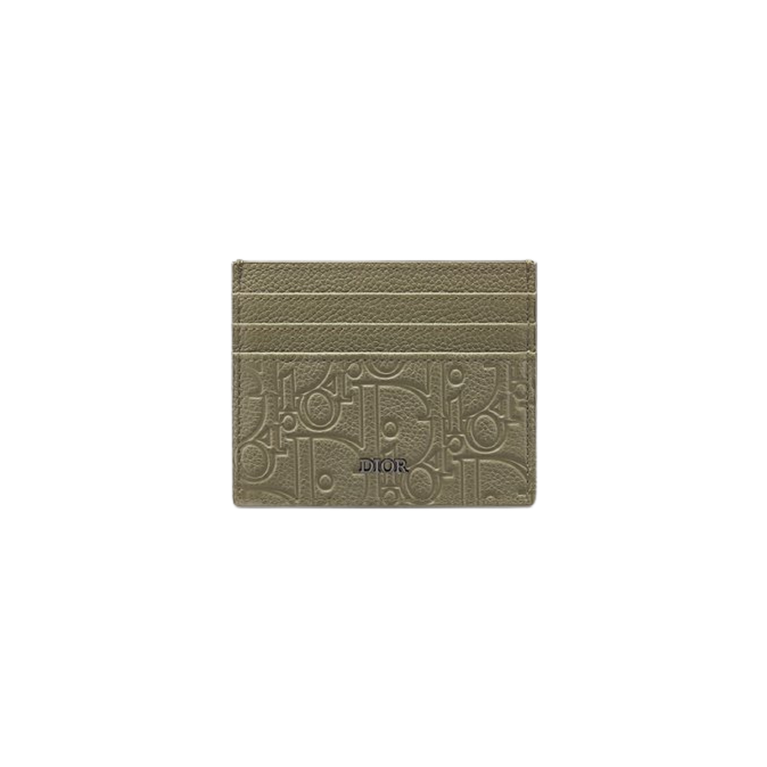 Dior Card Holder Dior Gravity Leather Khaki 상세 이미지 1