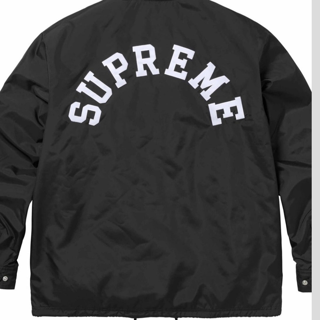 Supreme x Champion Coaches Jacket Navy - 24SS, Supreme x Champion Coaches Jacket Black - 24SS 착용 스타일 - 4