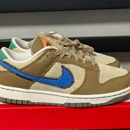 Nike x Size? Dunk Low Dark Driftwood Photo Blue 착용 스타일