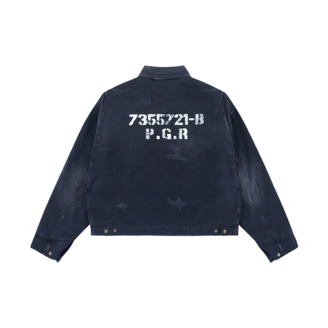 ★関税込★Project G/R★Distressed Mud Work Jacket★ 프로젝트 G/R 디스트레스 머드 워크 자켓 블랙 | PROJECT G/R