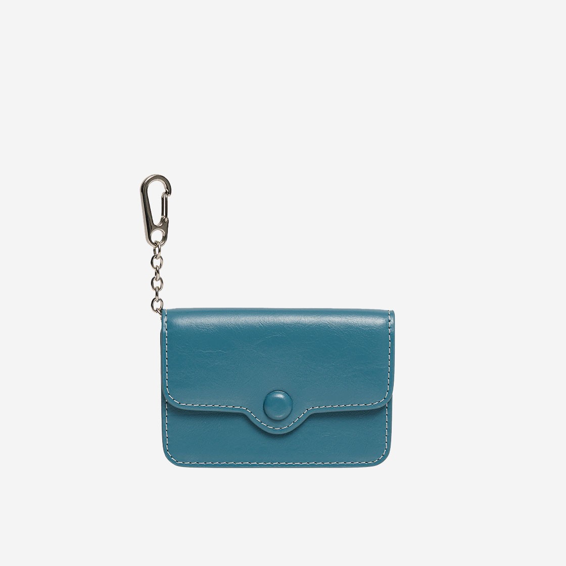 Le Masque Dot Compact Keyring Card Wallets Dusty Blue 상세 이미지 1