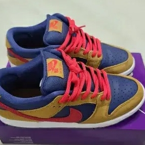 Nike SB Dunk Low Pro Wheat and Purple 착용 스타일