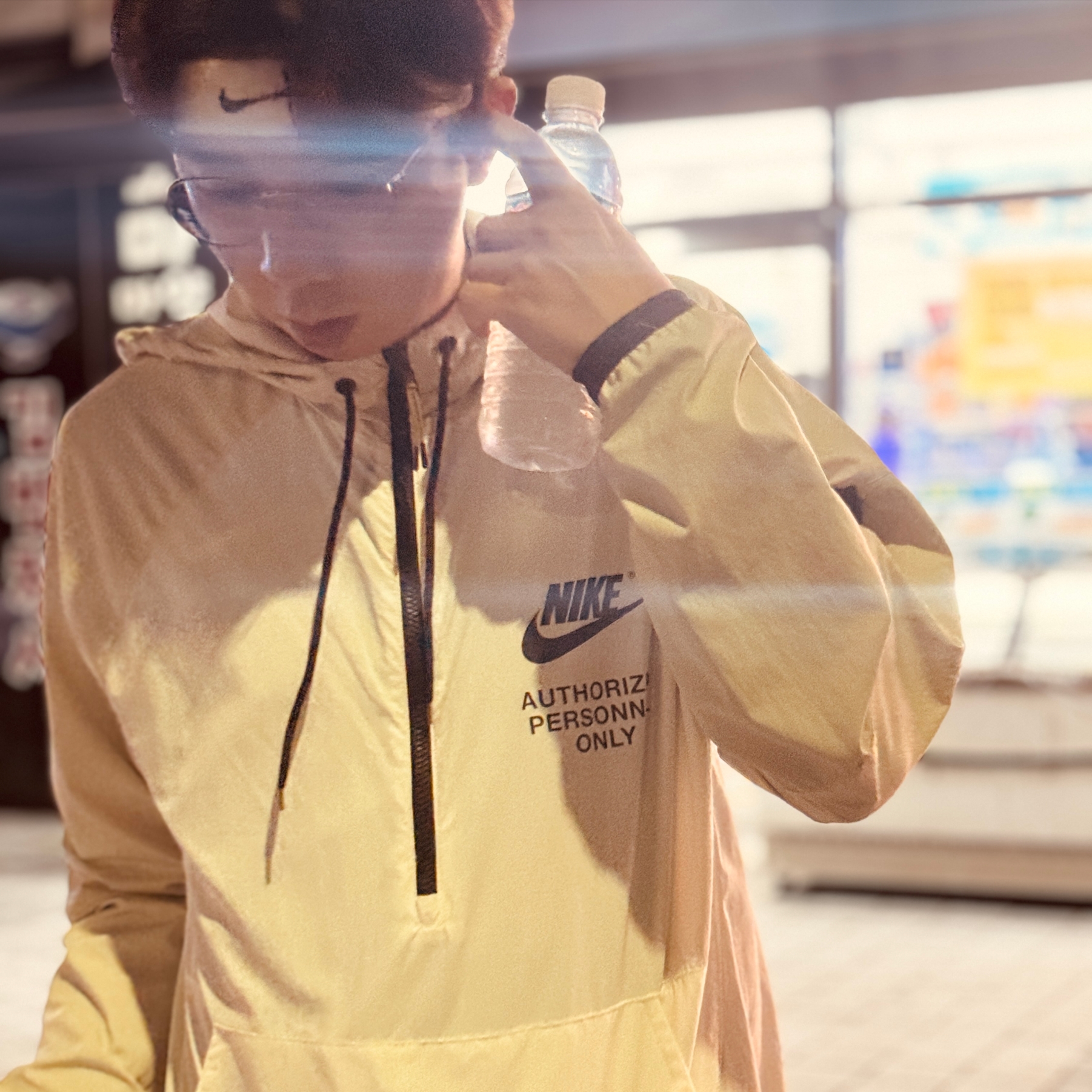 Nike Sportswear Woven Unlined Anorak Light Bone Sail - Asia 착용 스타일