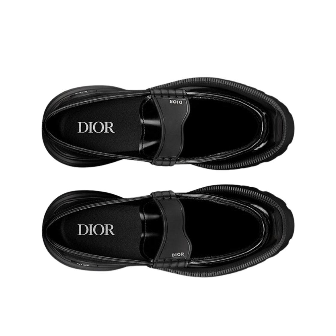 디올 컴뱃 로퍼 블랙 폴리쉬드 카프스킨(Dior Combat Loafer Black Polished Calfskin) - 2