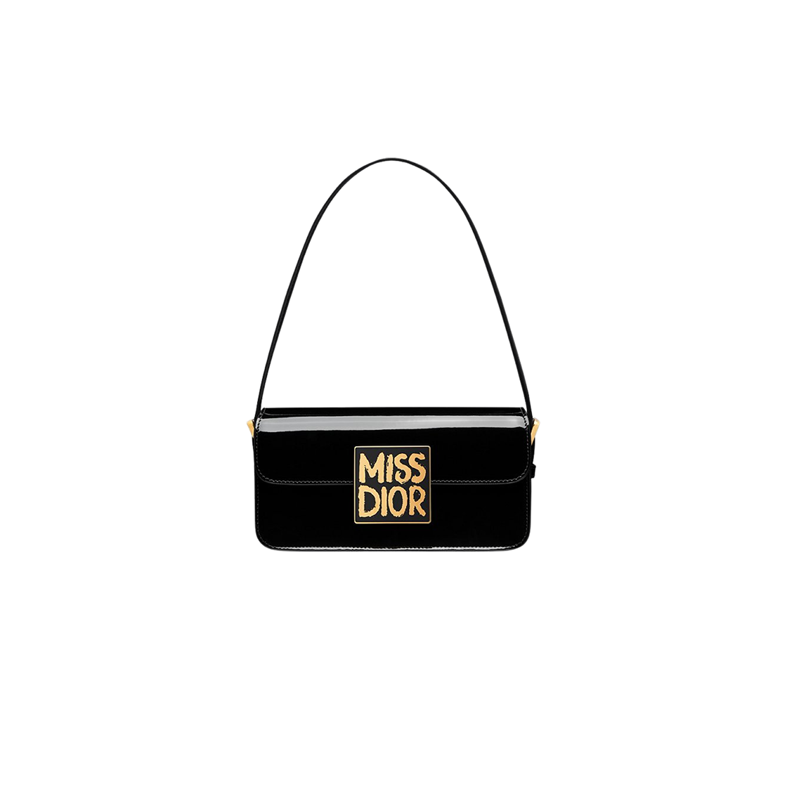 Dior Miss Flap Bag Black Patent Calfskin 상세 이미지 1