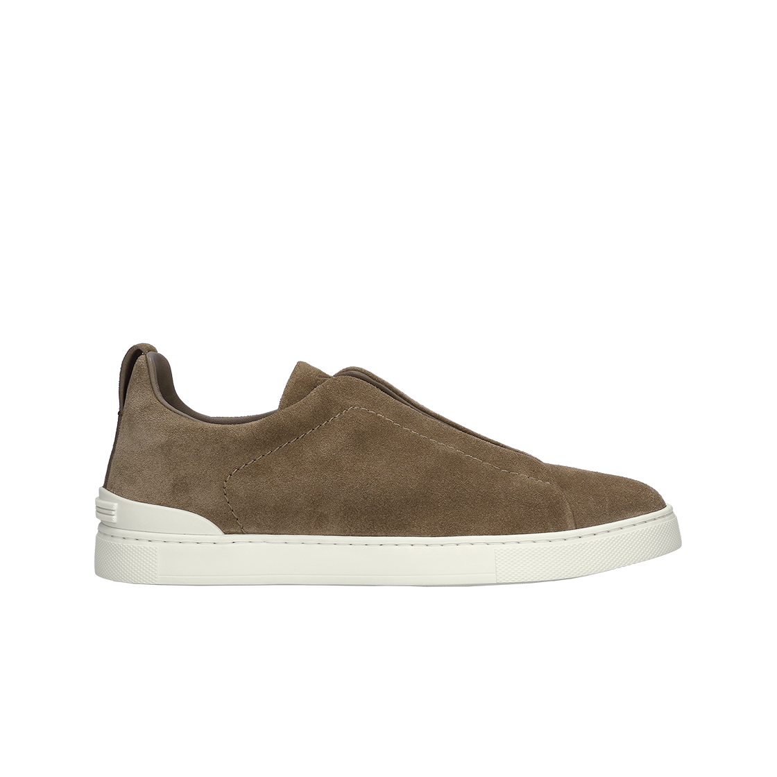 LHSOY-S4667Z-COC Zegna Suede Triple Stitch Sneakers Beige