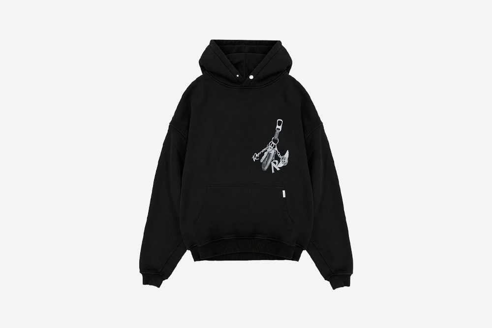 리프레젠트 키 투 더 클럽 후디 제트 블랙 - 24FW | Represent