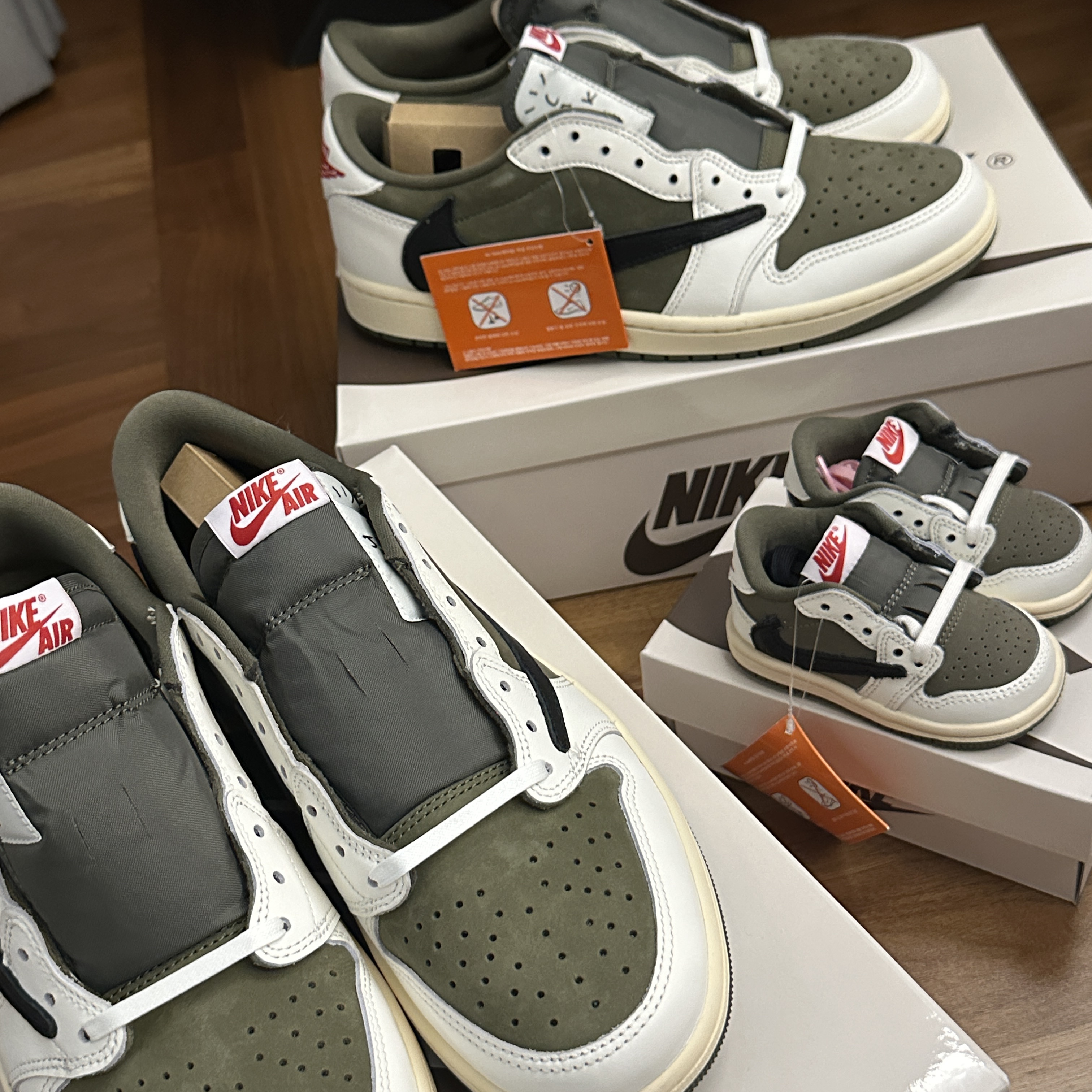 Jordan 1 x Travis Scott Retro Low OG SP Reverse Olive, (TD) Jordan 1 x Travis Scott Retro Low OG SP Reverse Olive 착용 스타일