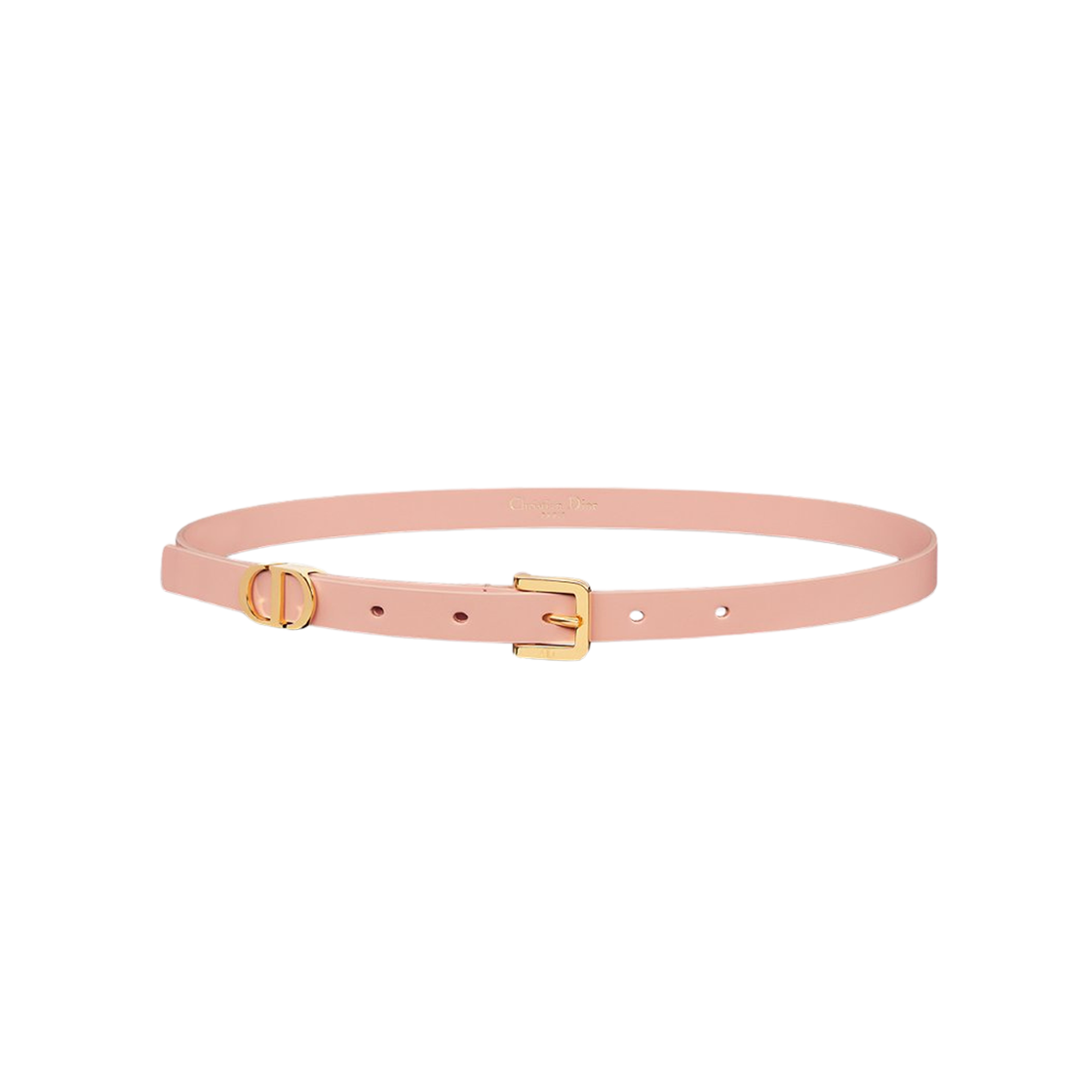 (W) Dior 30 Montaigne 15mm Loop Belt Light Pink Ultrasoft Calfskin 상세 이미지 1