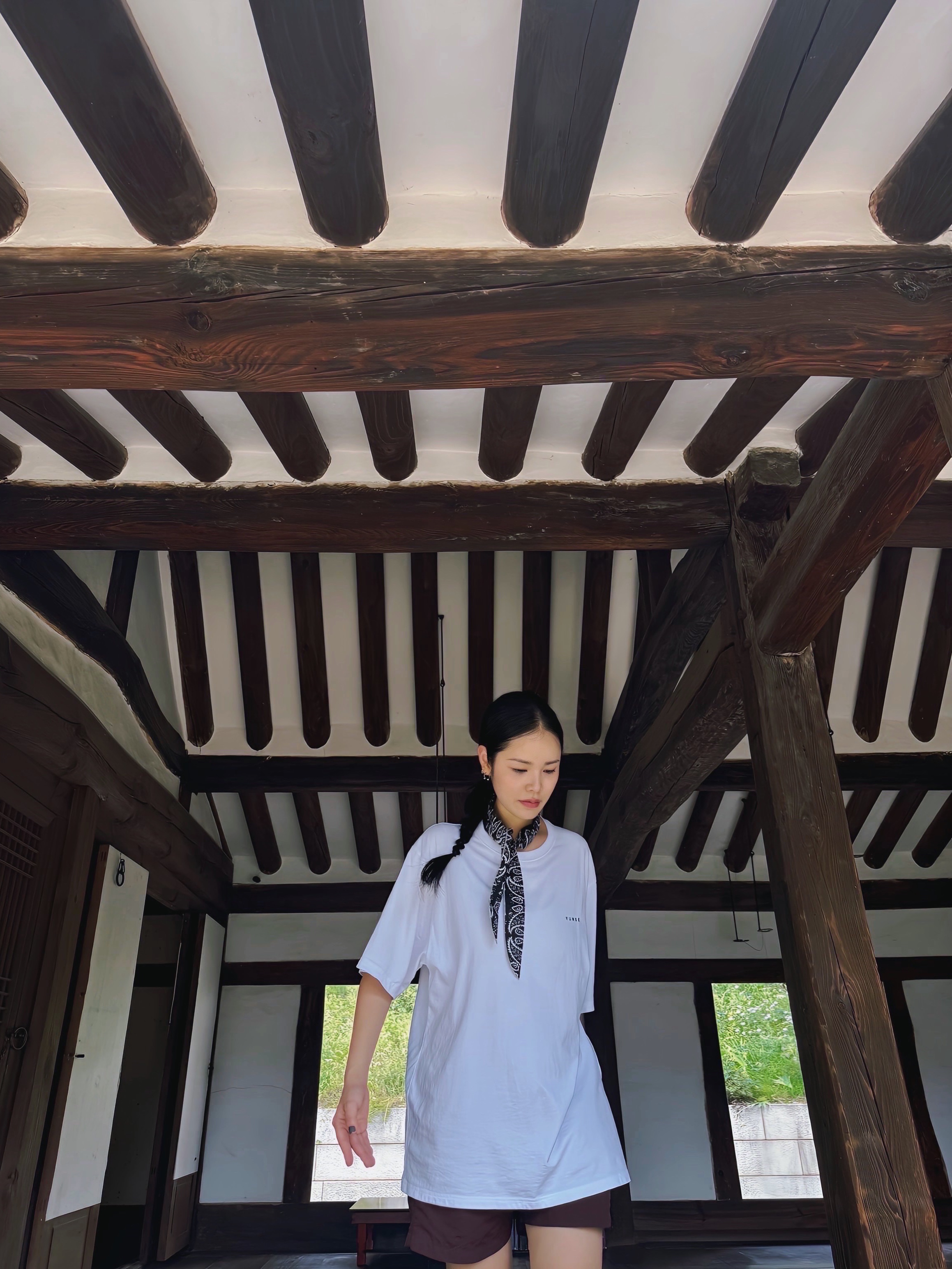 Yunse Women Hatch Yinyang T-Shirt Black, Nike NRG ACG Trail Shorts Earth - Asia 착용 스타일 - 5