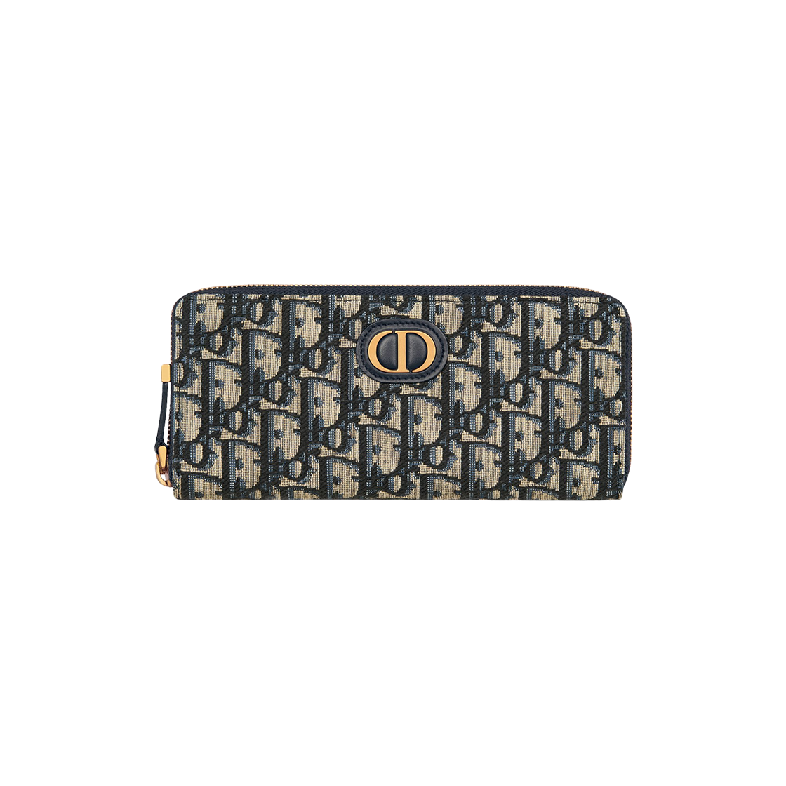 Dior 30 Montaigne Voyageur Slim Wallet Blue Dior Oblique Jacquard 상세 이미지 1