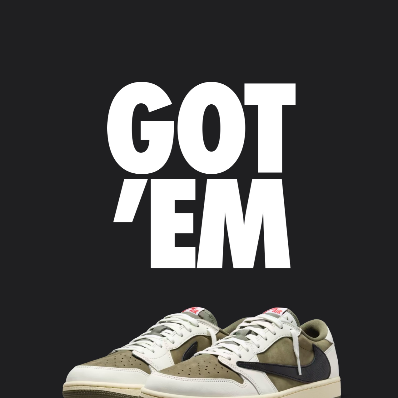 Jordan 1 x Travis Scott Retro Low OG SP Reverse Olive 착용 스타일